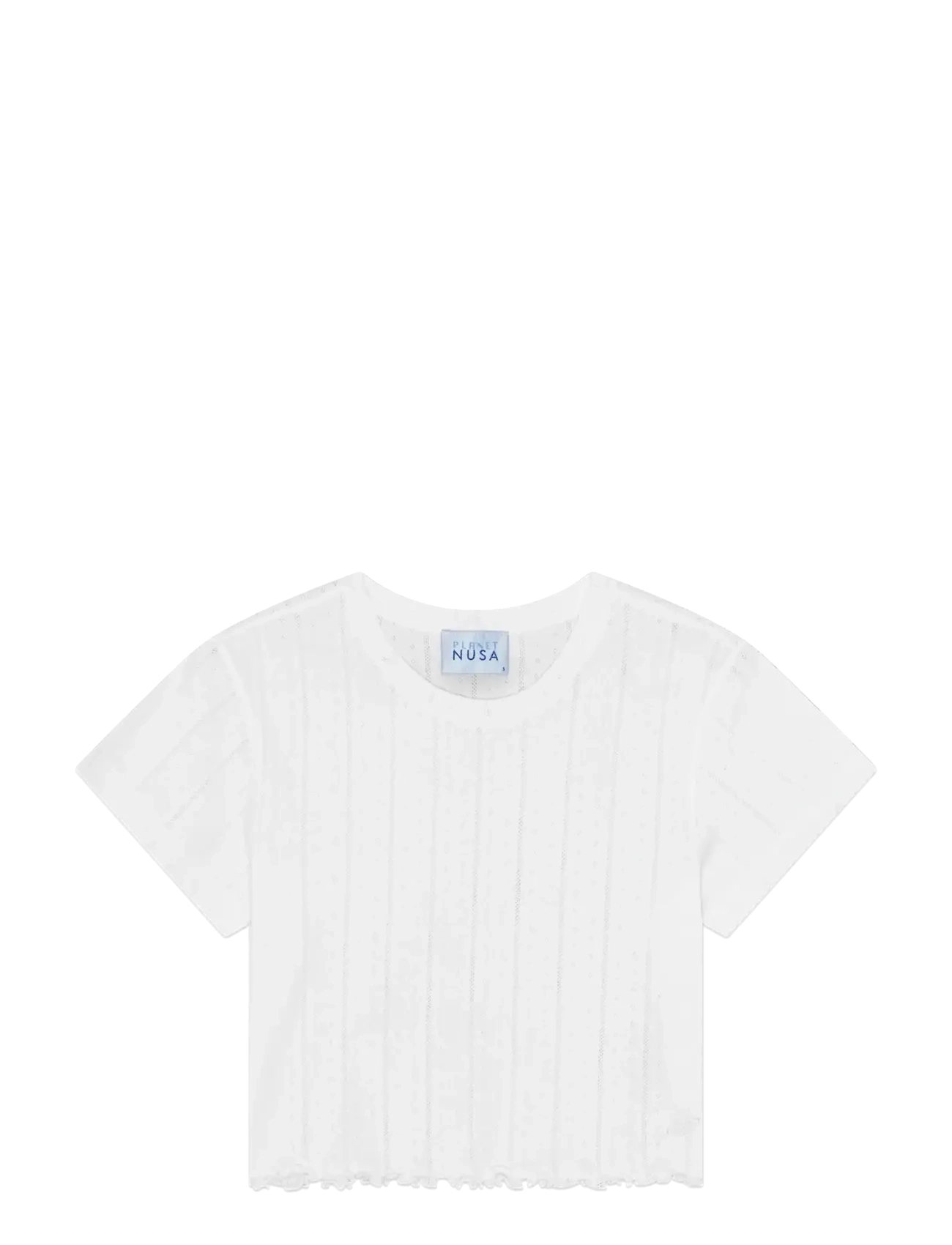 Planet Nusa Chalet1 Cropped Tee - T-Shirts & Tops - BRIGHT WHITE / white
