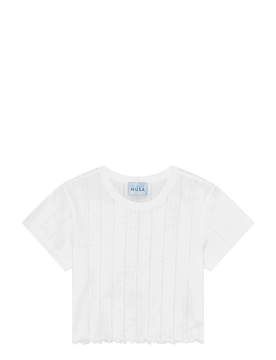 Planet Nusa - Chalet1 Cropped Tee - crop-tops - bright white - 0