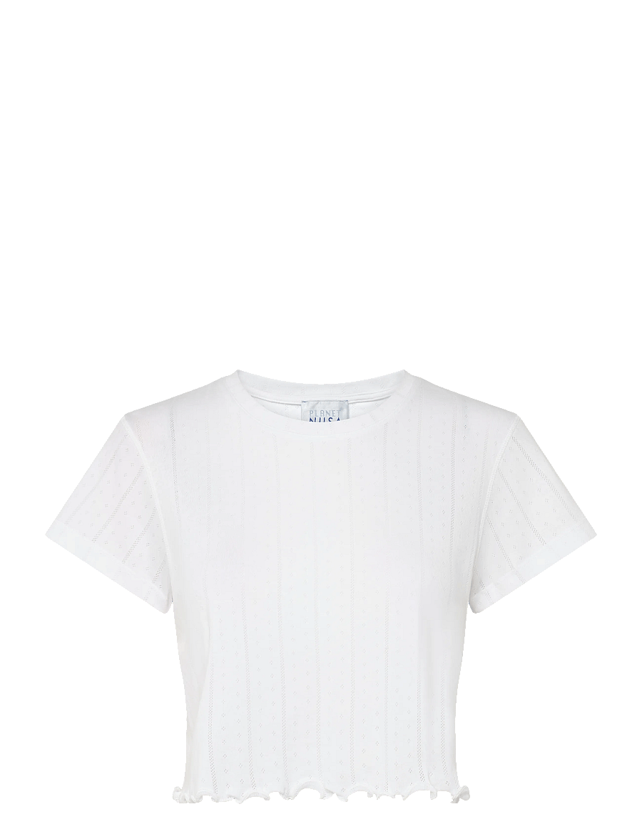 Planet Nusa - Chalet1 Cropped Tee - crop-tops - bright white - 1