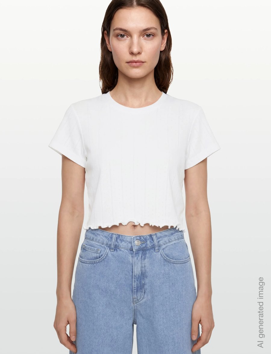 Planet Nusa - Chalet1 Cropped Tee - crop-tops - bright white - 3