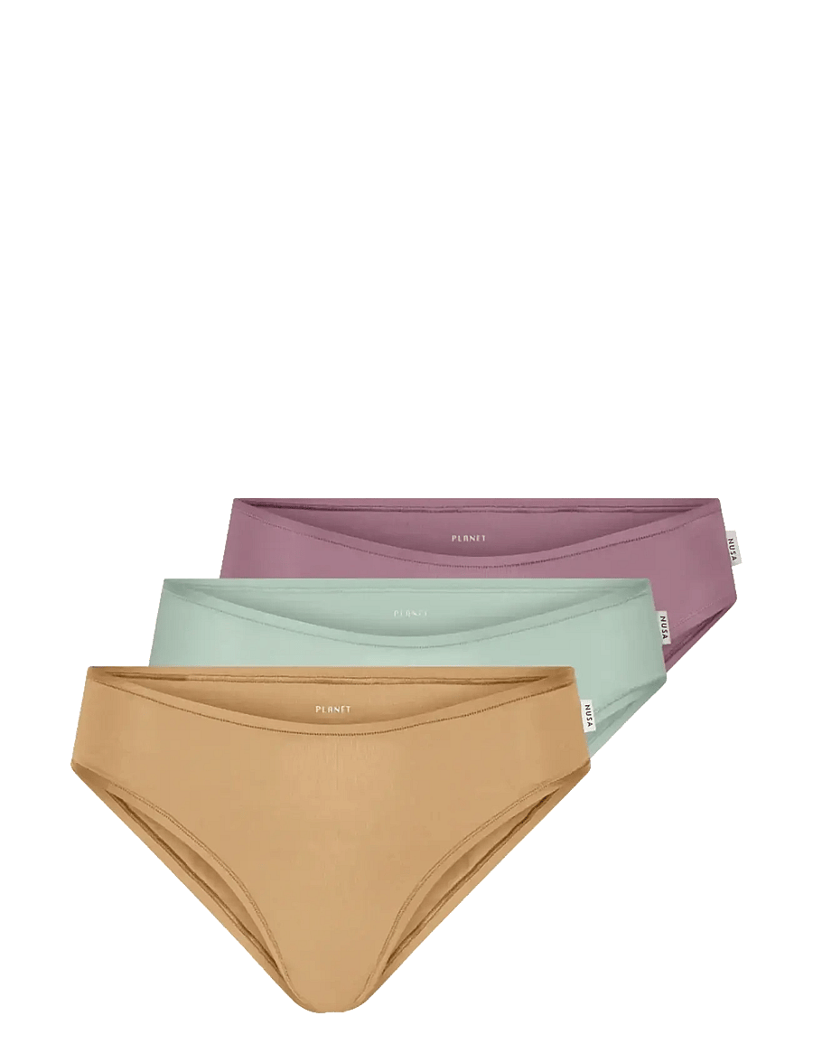 Planet Nusa - Cheeky1 Brief 3-Pack - undertøj og sokker - dusty purple/minty green/caramel - 0