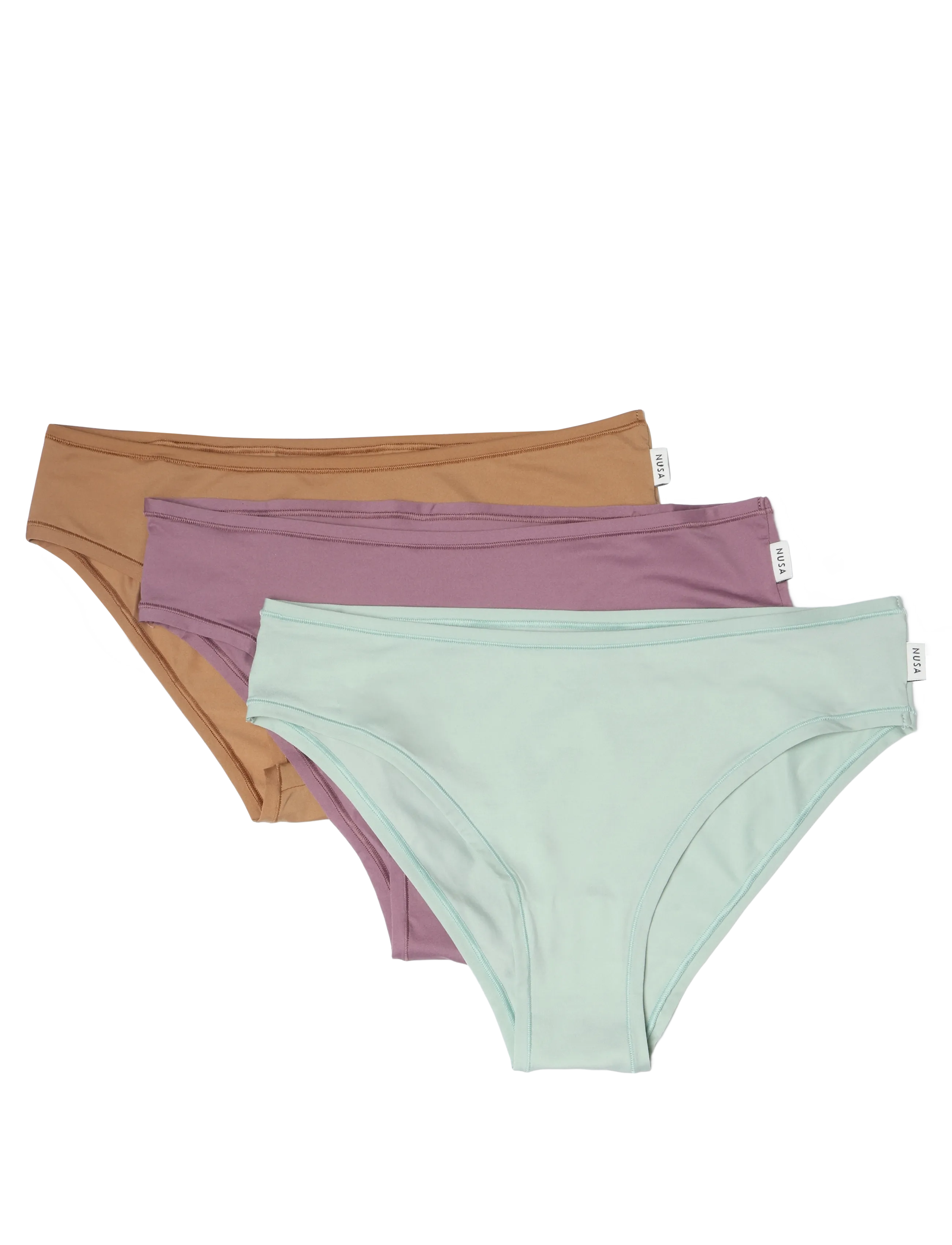 Planet Nusa - Cheeky1 Brief 3-Pack - laveste priser - dusty purple/minty green/caramel - 2