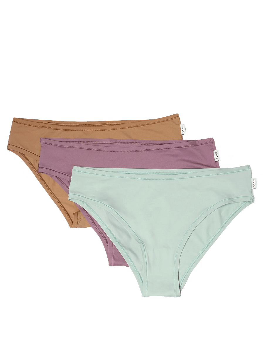 Planet Nusa - Cheeky1 Brief 3-Pack - unterwäsche & socken - dusty purple/minty green/caramel - 2