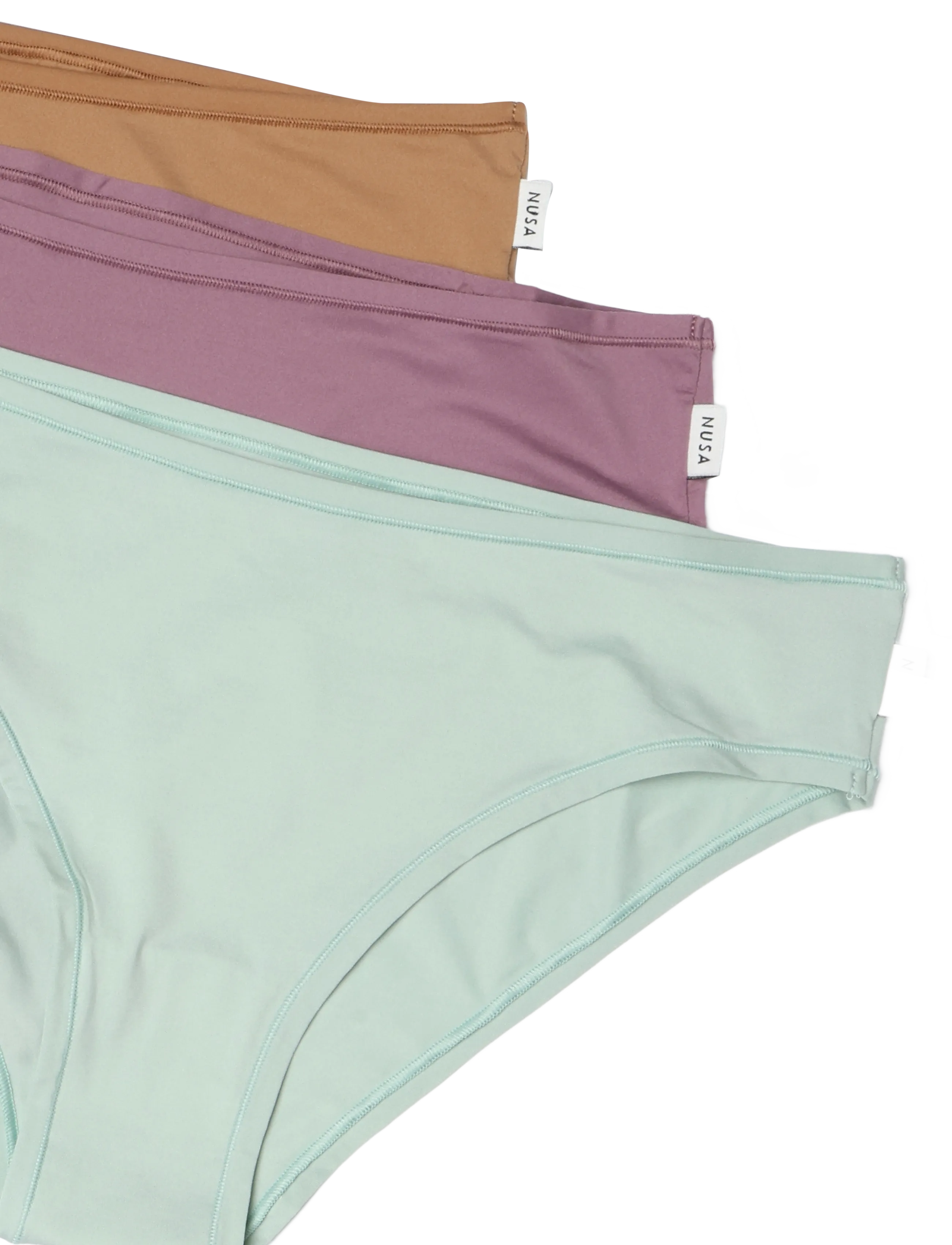 Planet Nusa - Cheeky1 Brief 3-Pack - laveste priser - dusty purple/minty green/caramel - 3