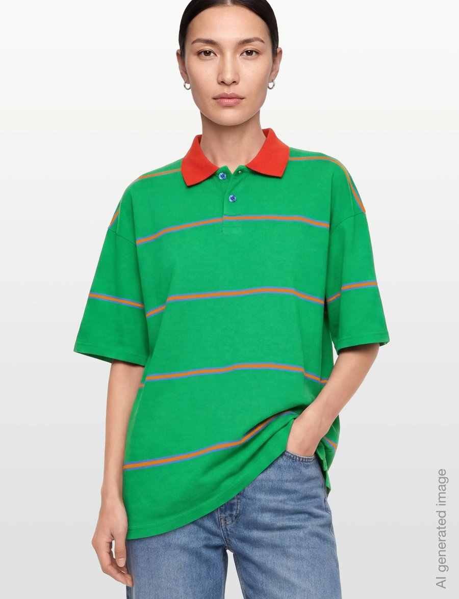 Planet Nusa - Chukker1 Tee - oberteile & t-shirts - red/green stripes - 3