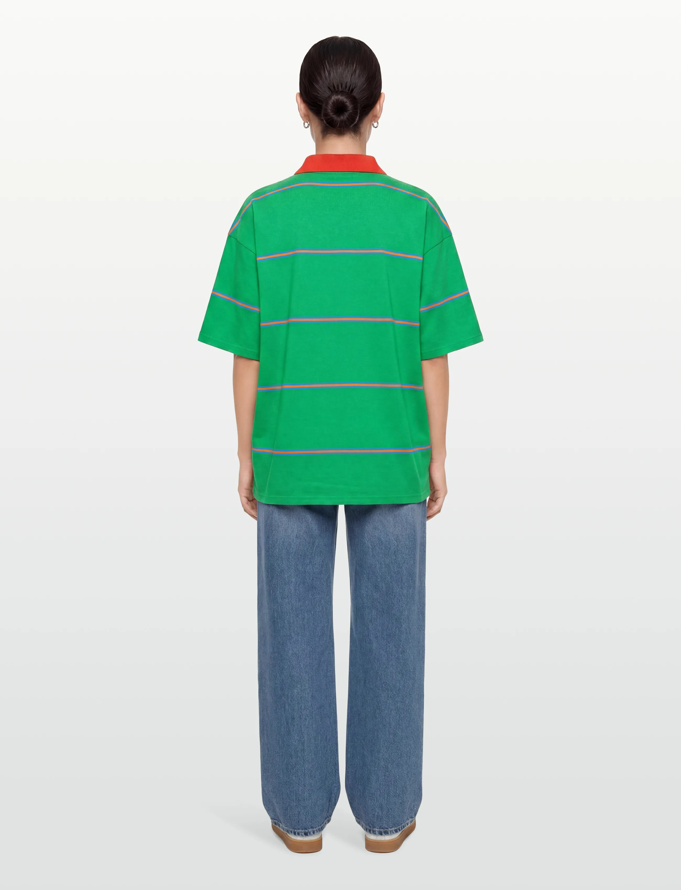 Planet Nusa - Chukker1 Tee - t-shirt & tops - red/green stripes - 4