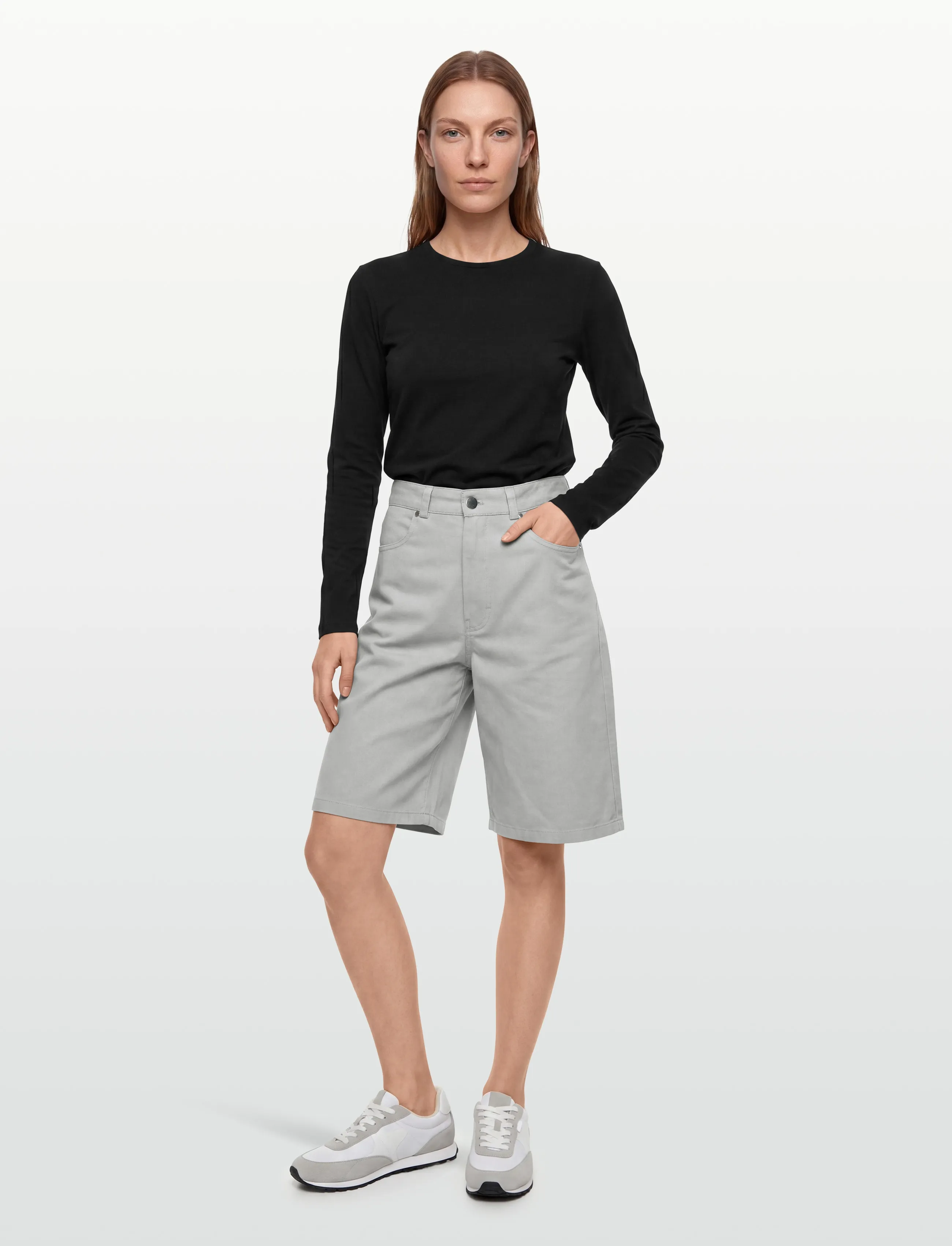 Planet Nusa - Crewe1 Shorts - lühikesed teksapüksid - light grey - 0
