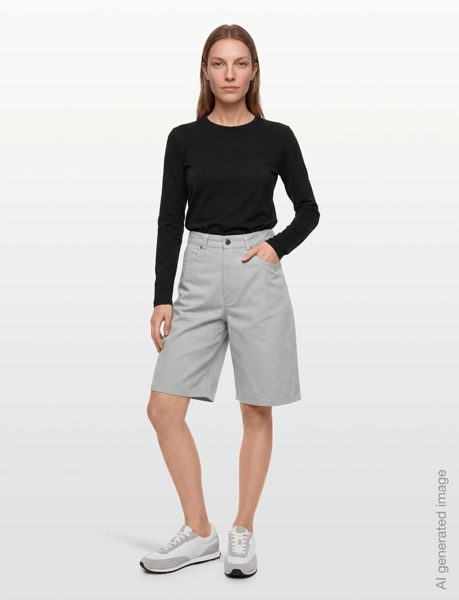 Planet Nusa - Crewe1 Shorts - lühikesed teksapüksid - light grey - 0