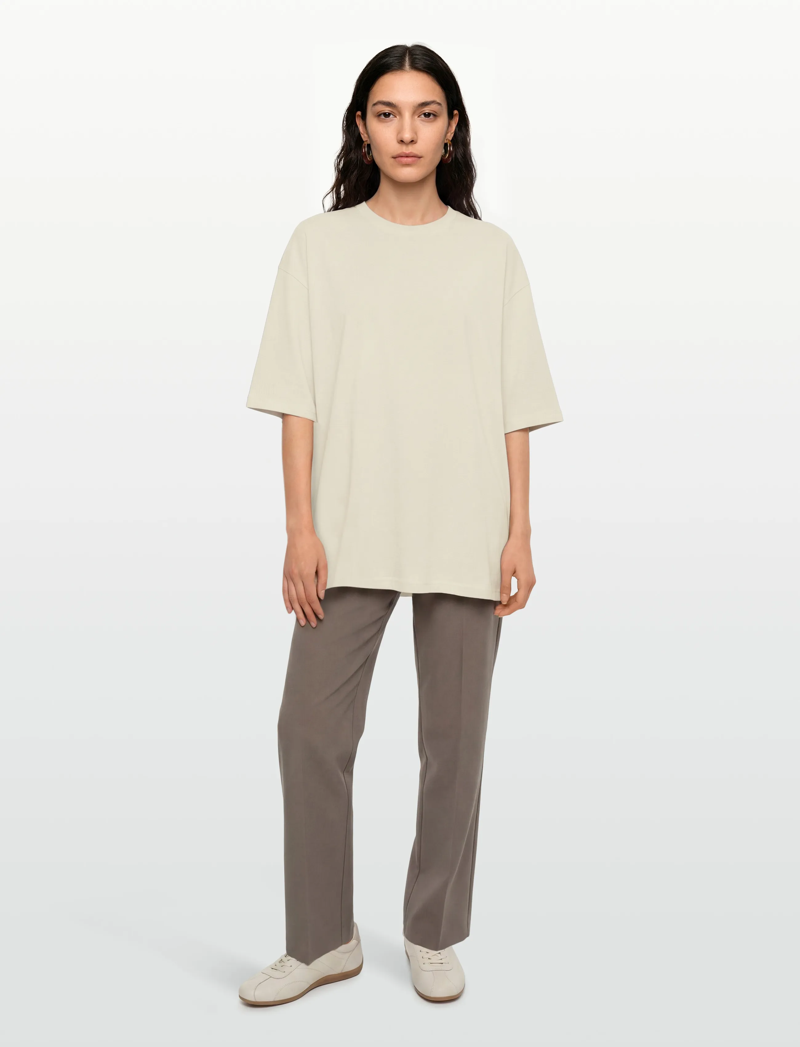 Planet Nusa - Curb1 Tee - sportinės palaidinukės - cream white - 0