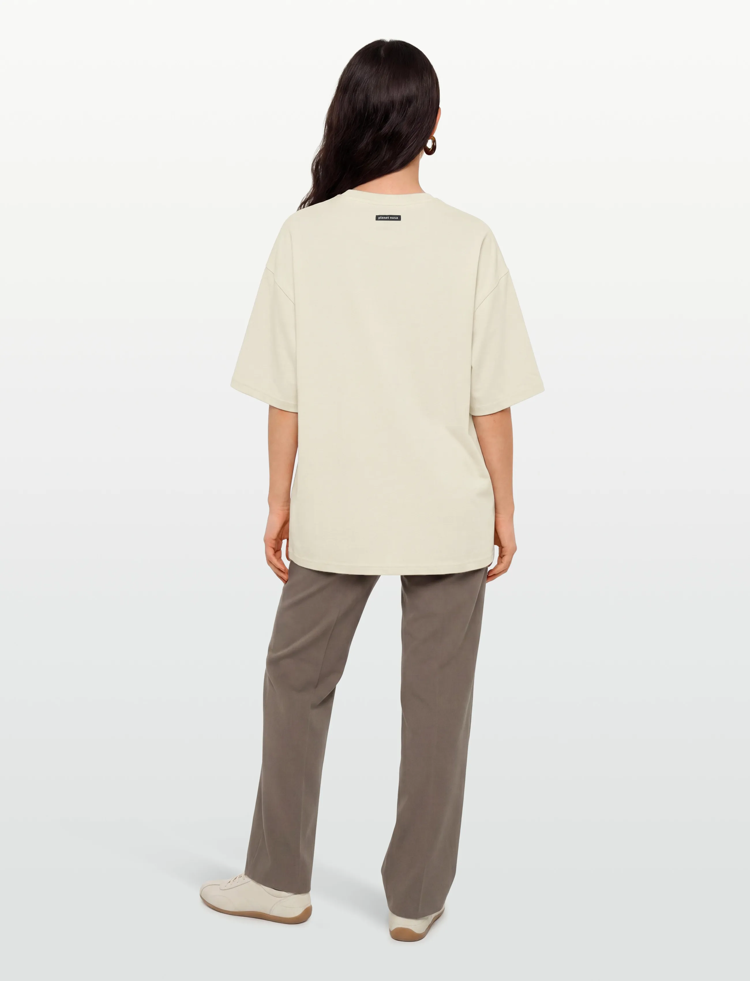 Planet Nusa - Curb1 Tee - sportinės palaidinukės - cream white - 4