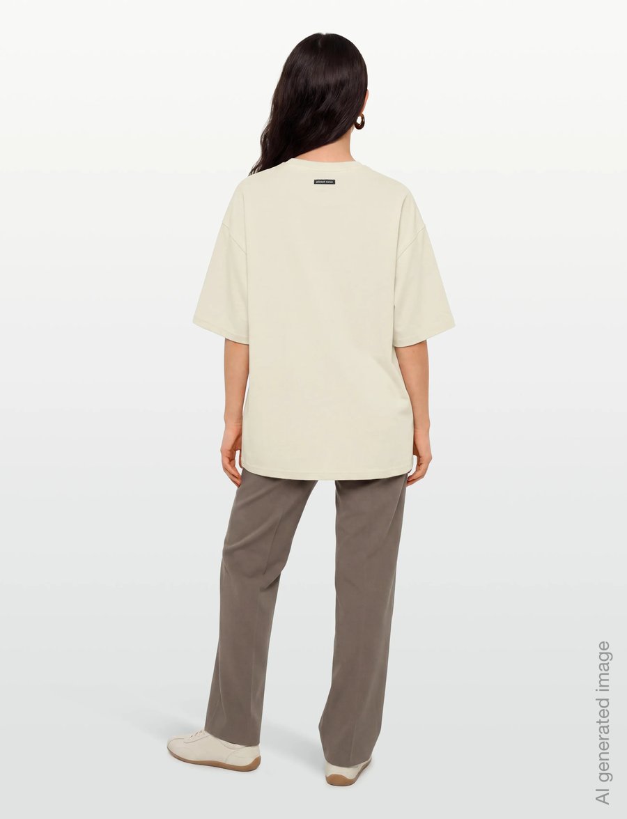 Planet Nusa - Curb1 Tee - t-shirts - cream white - 4