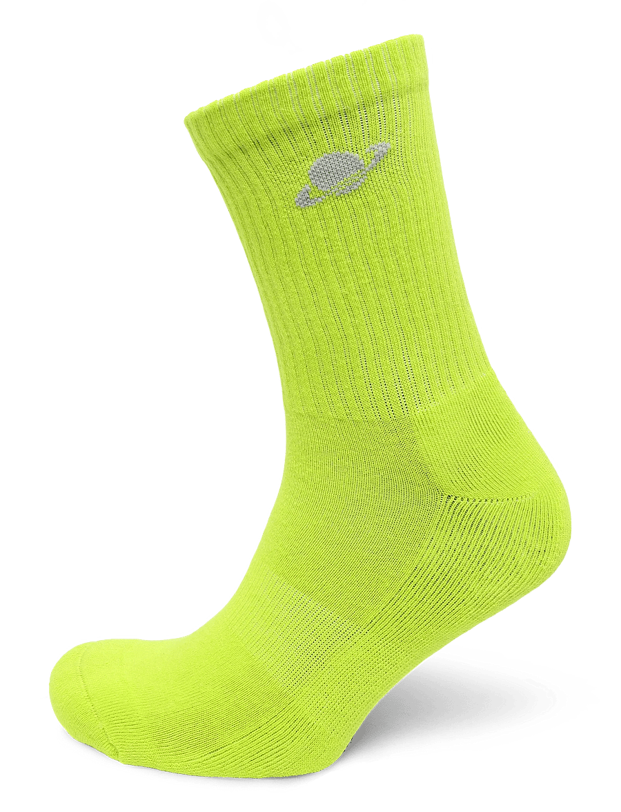 Planet Nusa - Everyday Socks 2-Pack - lime green/grey combo - 2