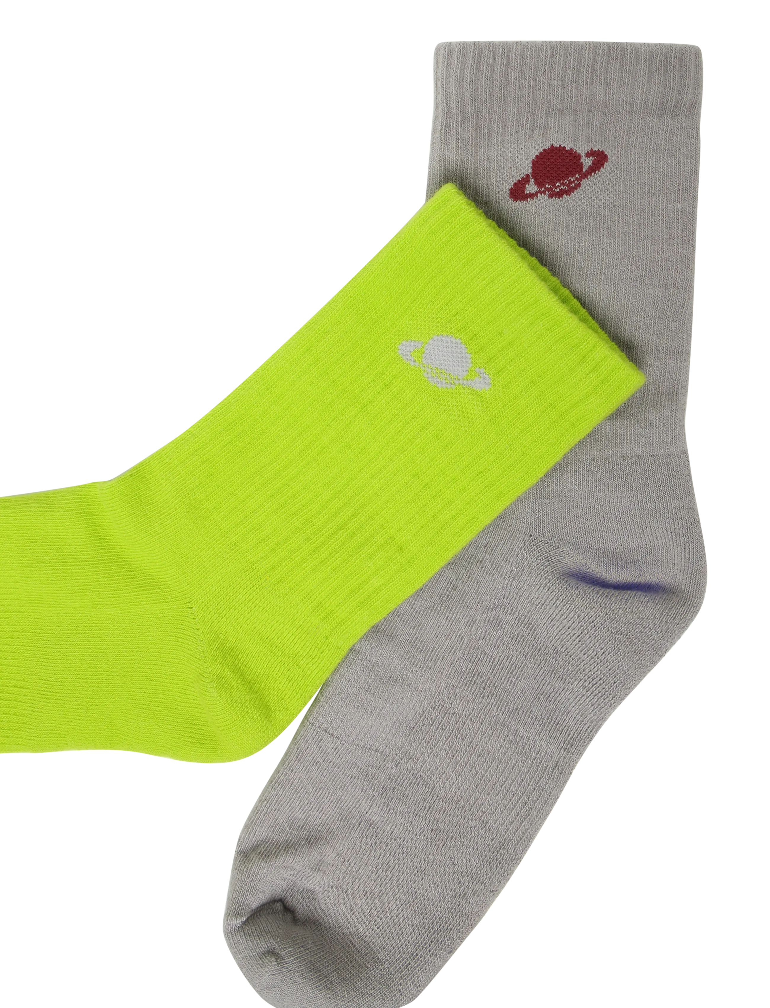 Planet Nusa - Everyday Socks 2-Pack - laveste priser - lime green/grey combo - 3