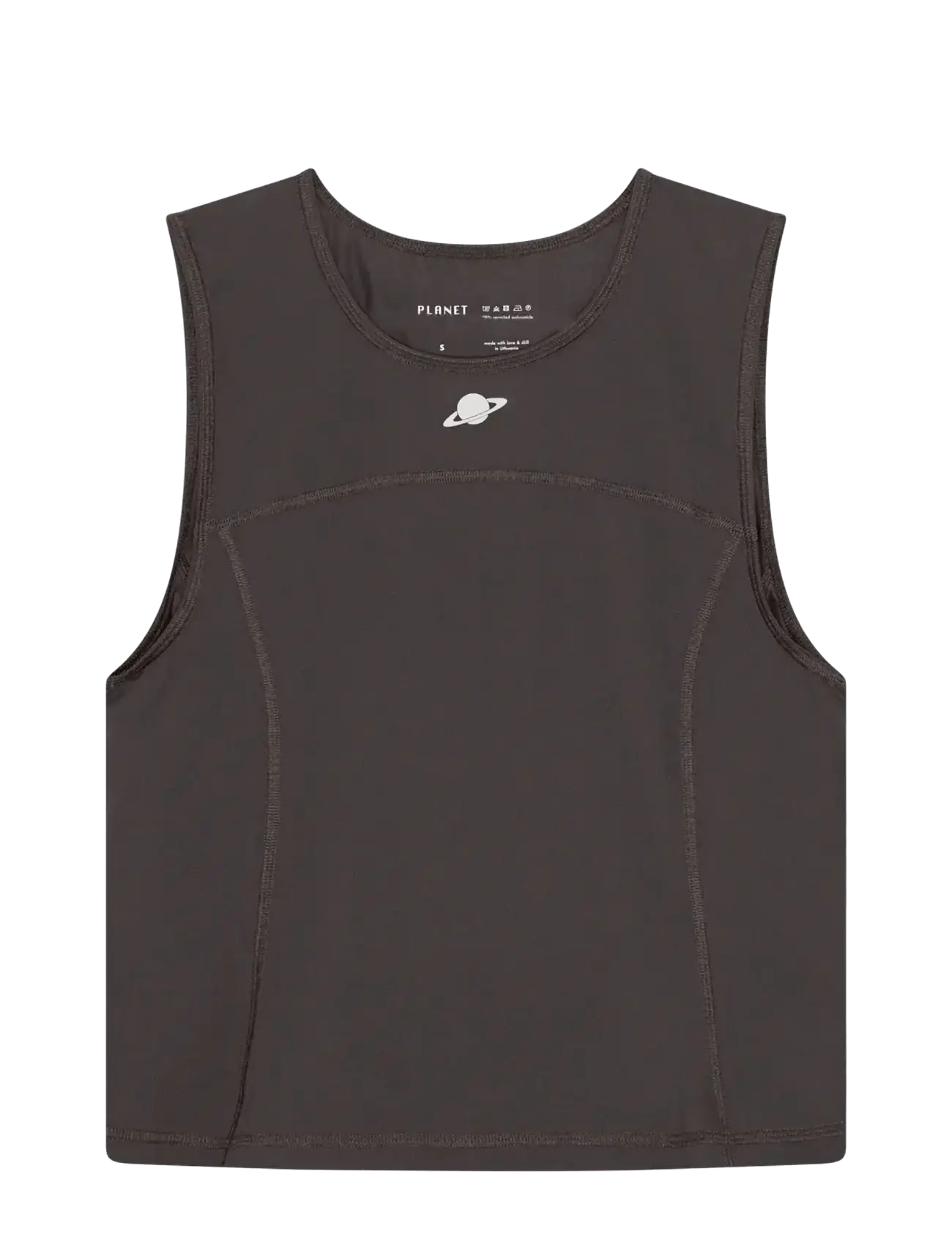 Planet Nusa Fit1 Top - T-Shirts & Tops - DARK GREY / grey