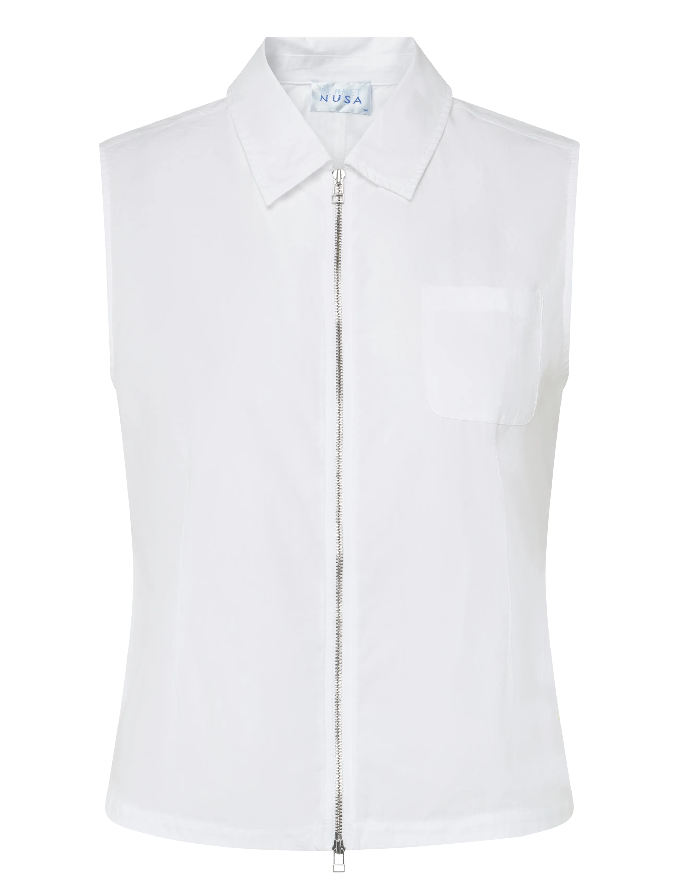 PLANET NUSA Flora1 Zip Weste Weiß - S - Damen