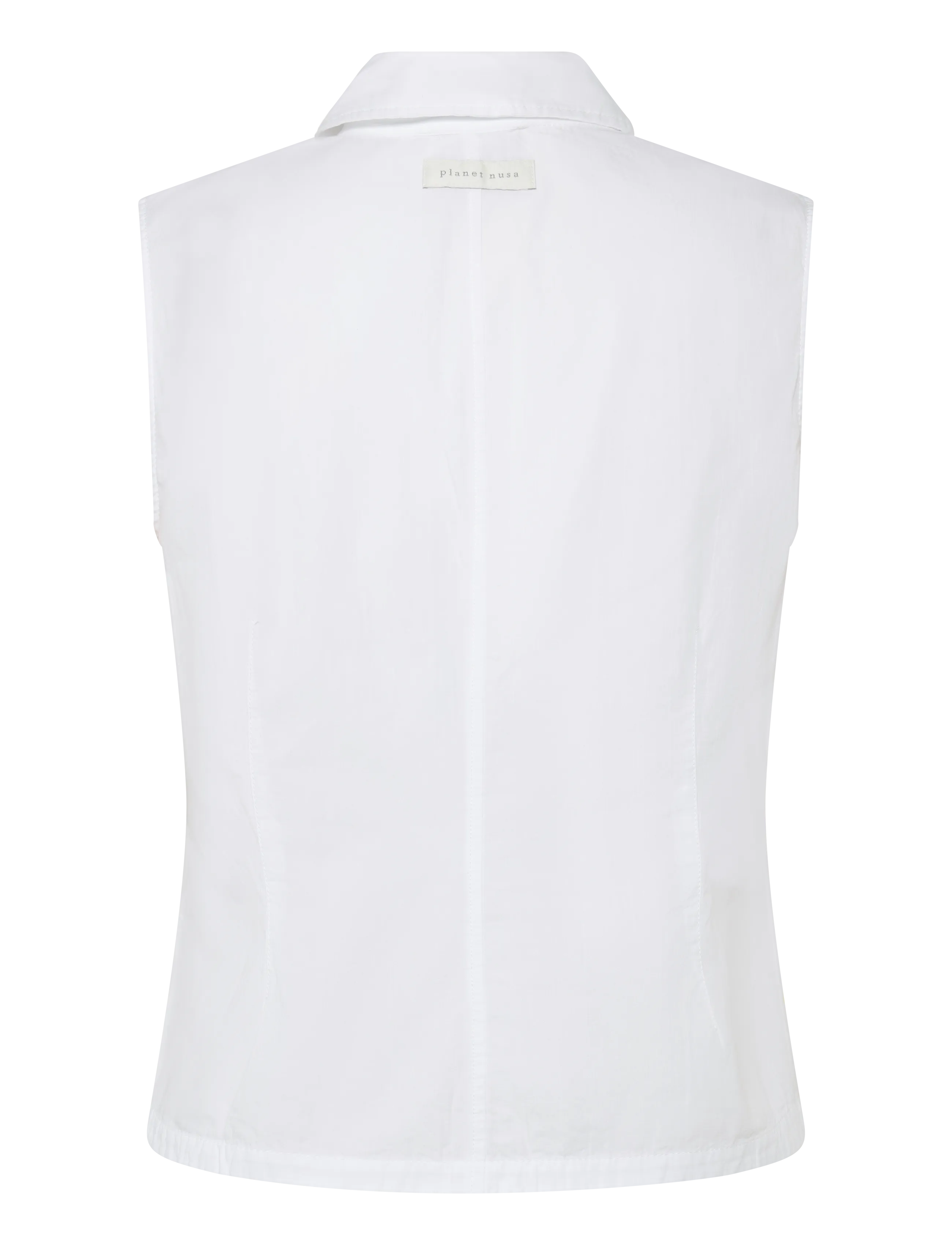 Planet Nusa - Flora1 Zip Waistcoat - veste - bright white - 2