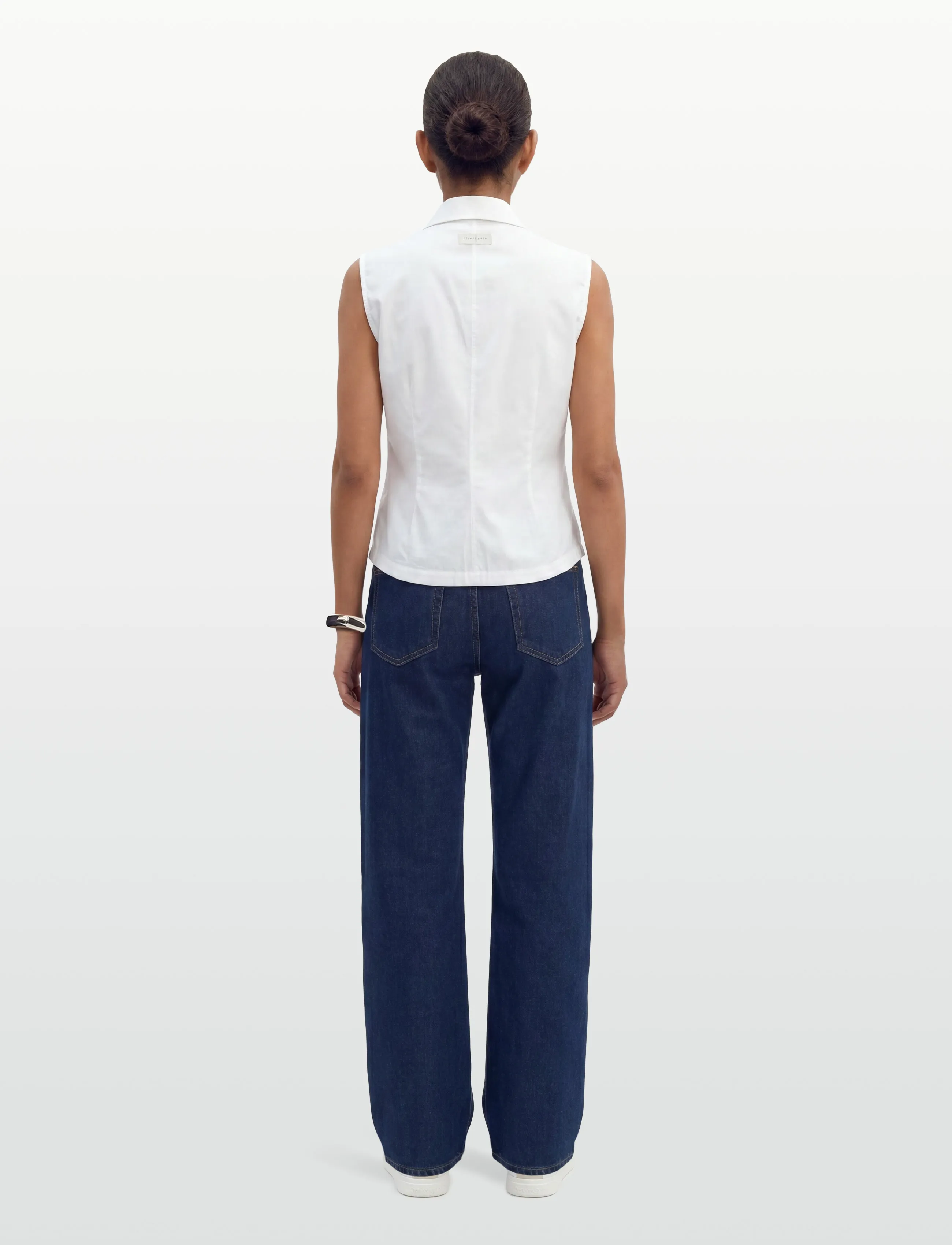 Planet Nusa - Flora1 Zip Waistcoat - veste - bright white - 4