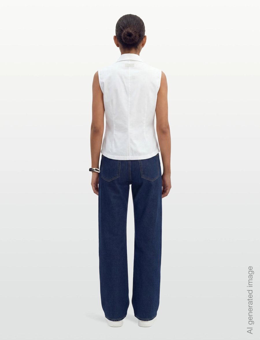 Planet Nusa - Flora1 Zip Waistcoat - ytterkläder - bright white - 4