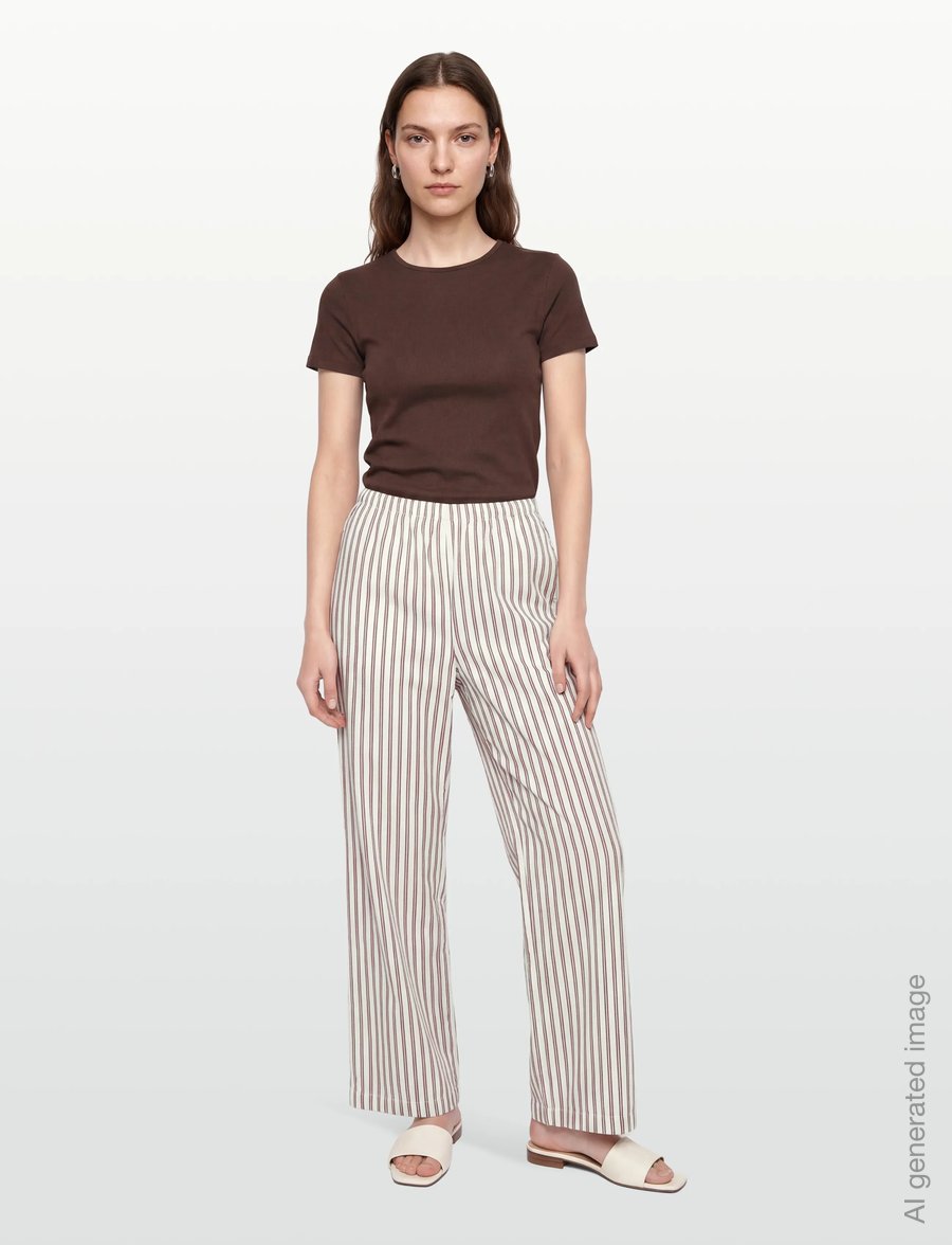 Planet Nusa - Fuji1 Pants - casual - sand/berry red - 0