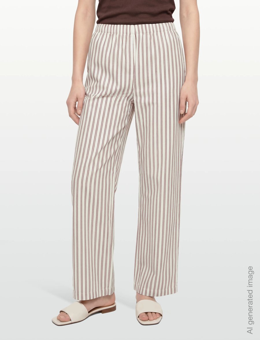 Planet Nusa - Fuji1 Pants - casual - sand/berry red - 3