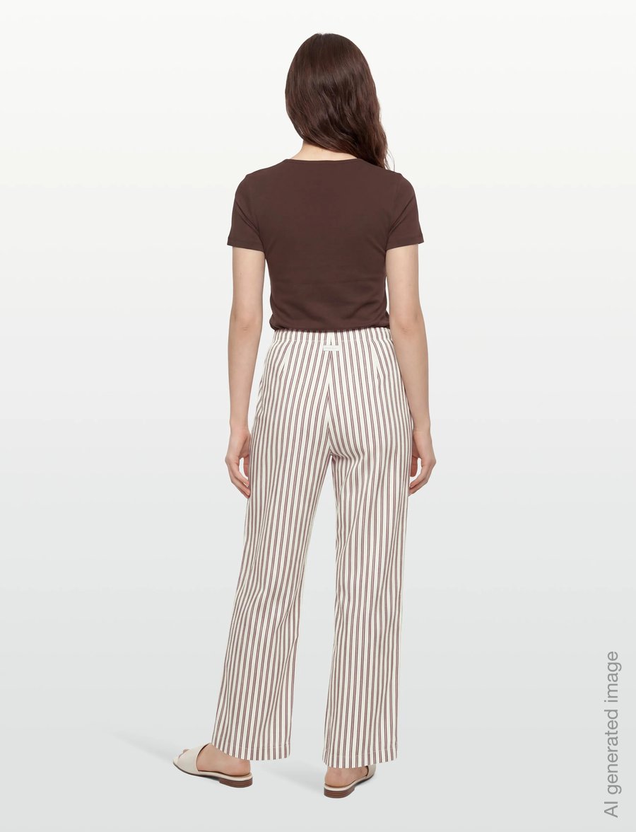 Planet Nusa - Fuji1 Pants - casual - sand/berry red - 4