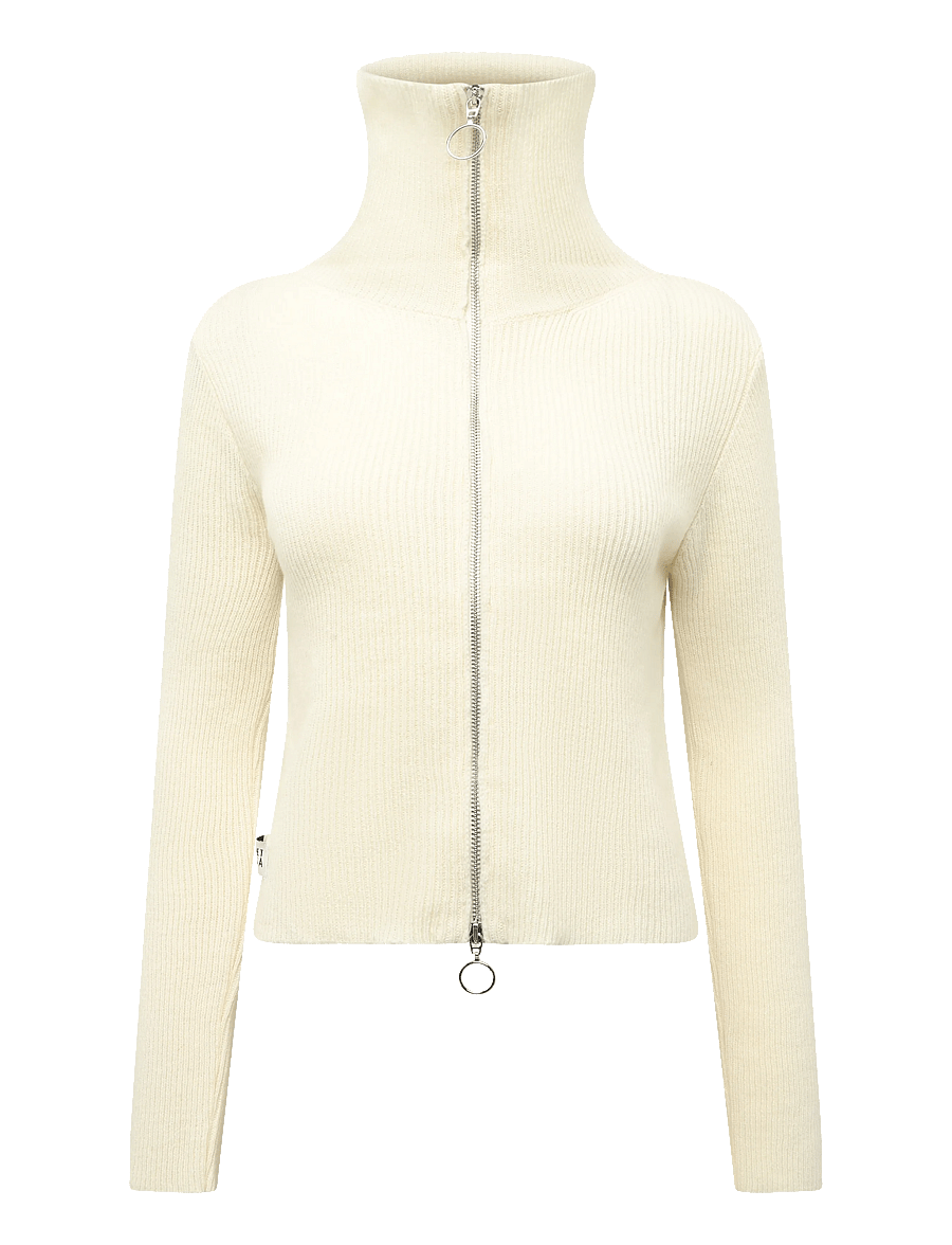 Planet Nusa - Glacier1 Zip Knit - off-white - 1