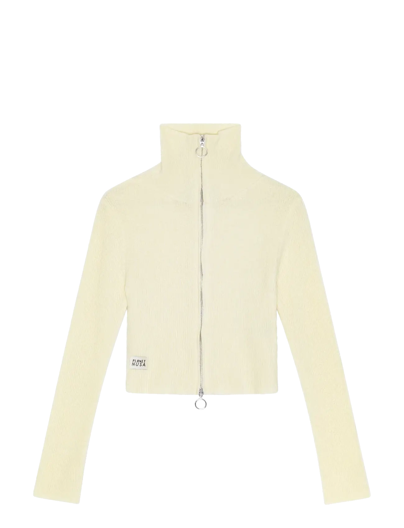 Planet Nusa Glacier1 Zip Knit - Neulepuserot - OFF-WHITE / cream