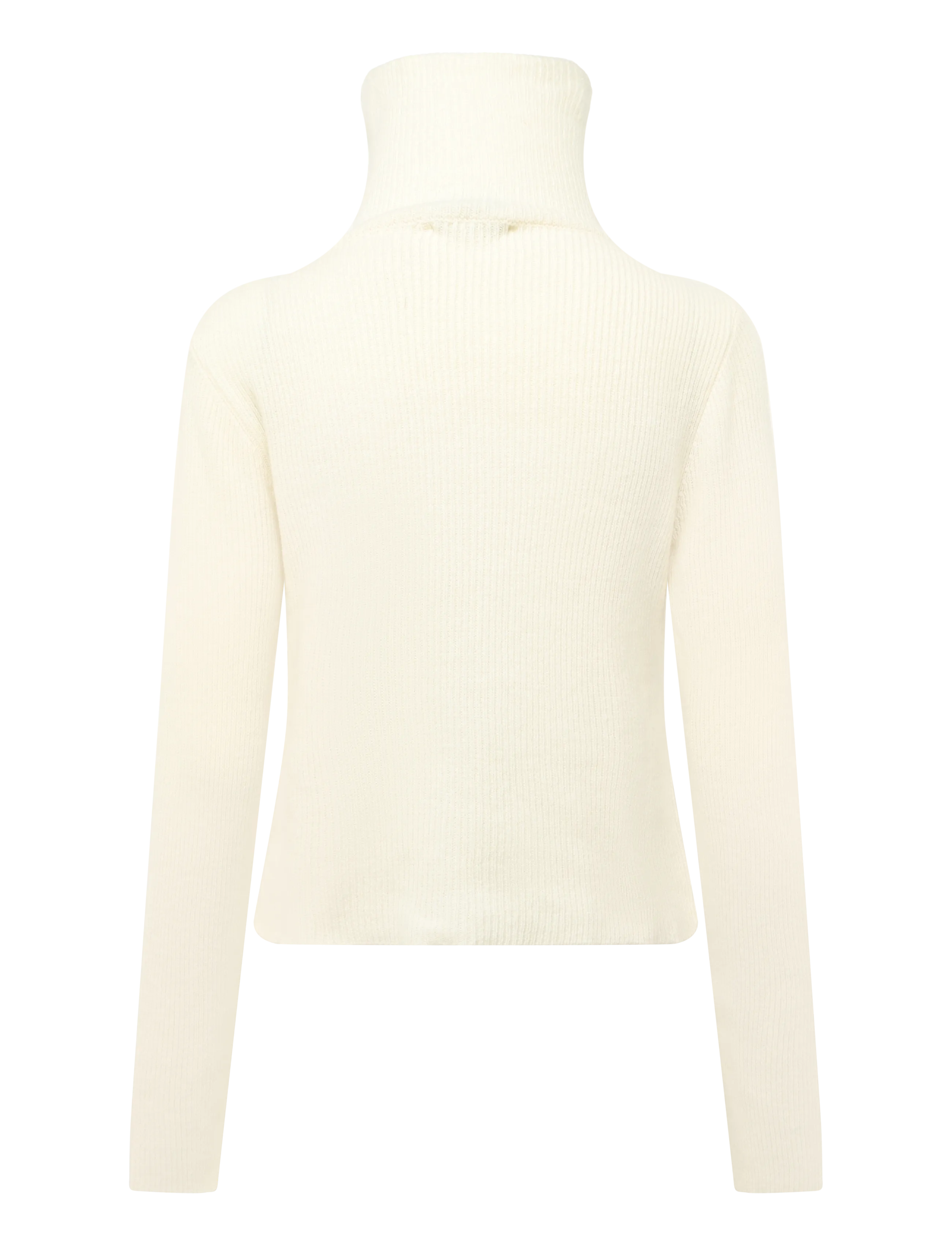 Planet Nusa - Glacier1 Zip Knit - crop tops - off-white - 2