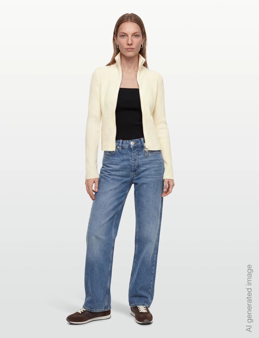 Planet Nusa - Glacier1 Zip Knit - off-white - 0