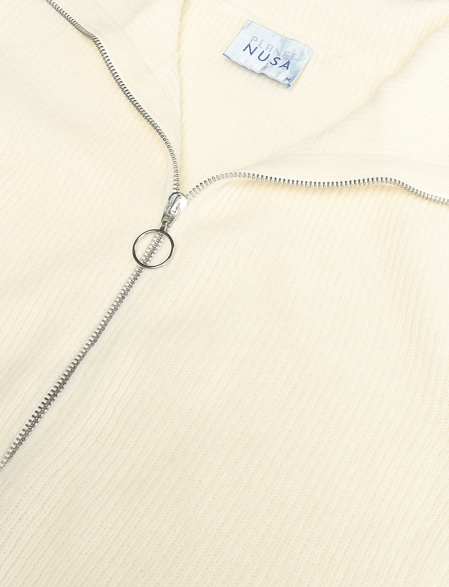 Planet Nusa - Glacier1 Zip Knit - off-white - 5