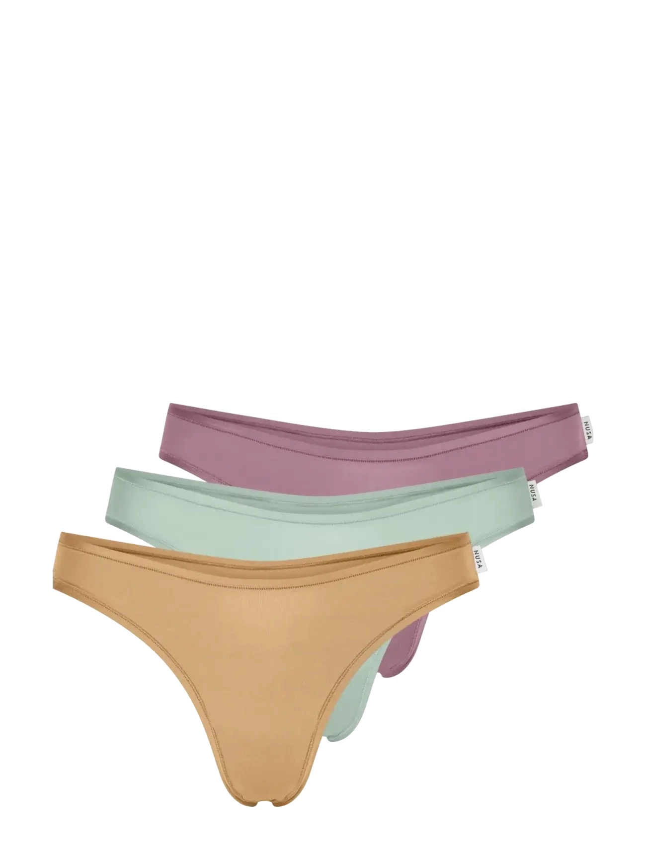 Planet Nusa Goto1 Thong 3-Pack - Stringtrusser - DUSTY PURPLE/MINTY GREEN/CARAMEL / multi