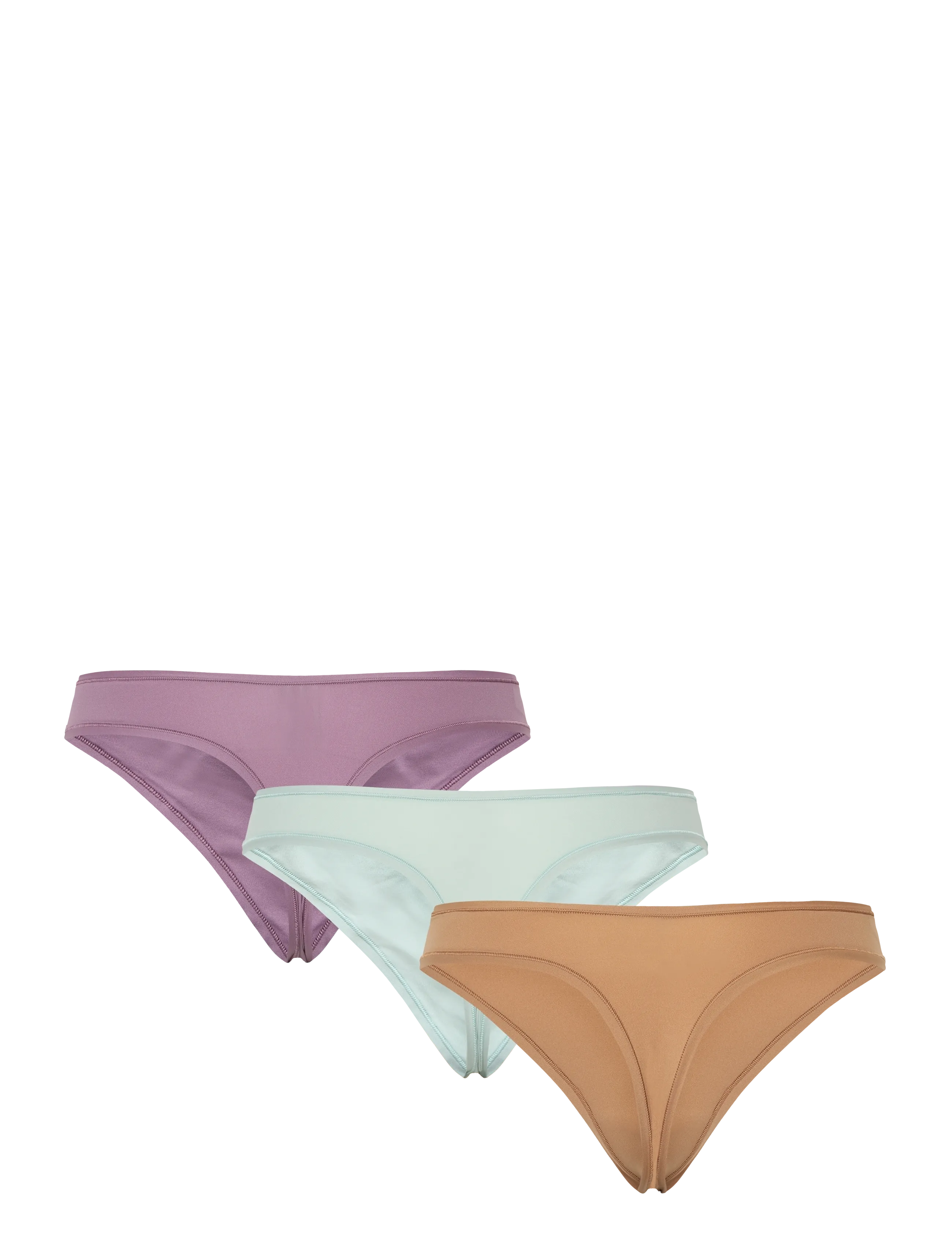 Planet Nusa - Goto1 Thong 3-Pack - laveste priser - dusty purple/minty green/caramel - 1