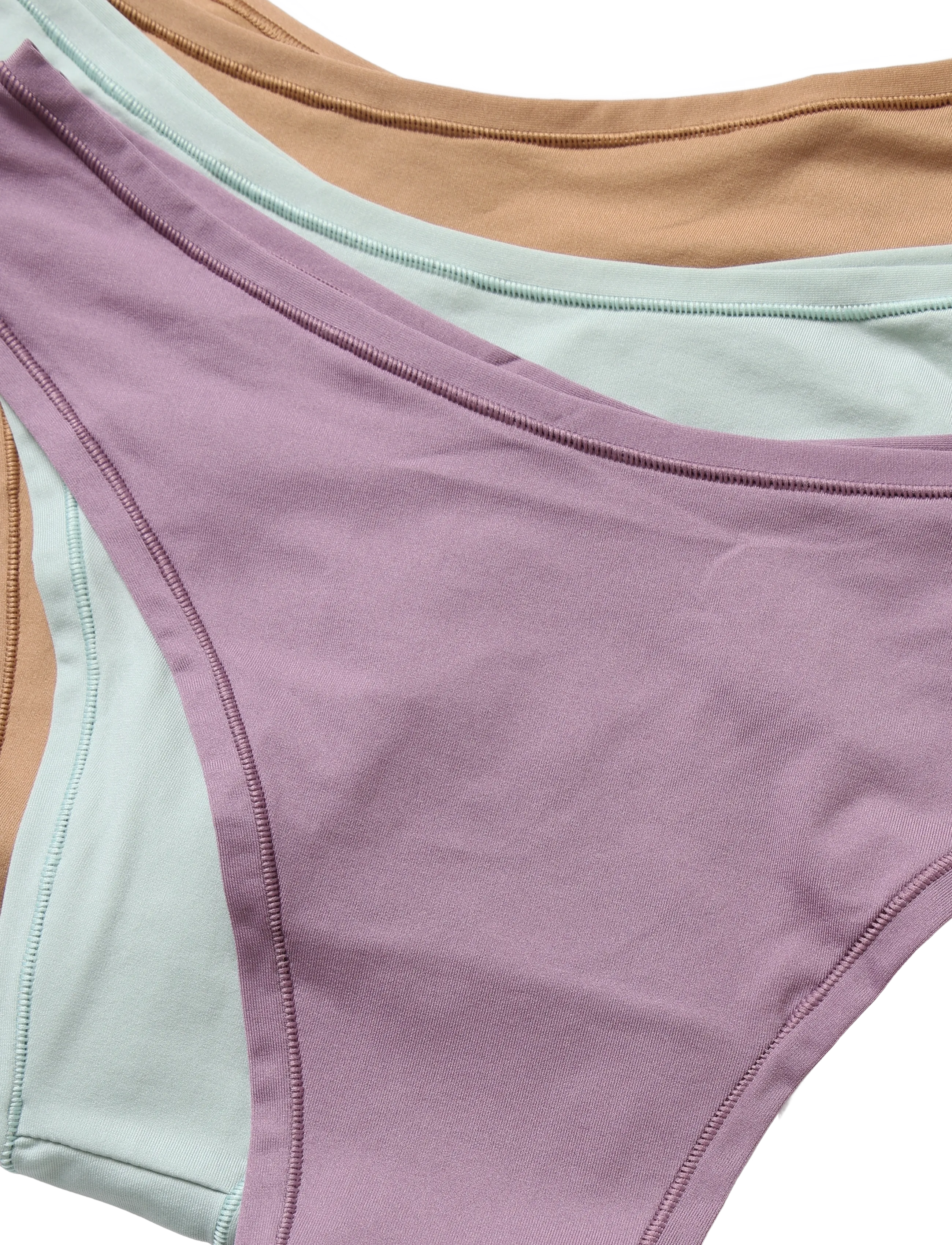 Planet Nusa - Goto1 Thong 3-Pack - laveste priser - dusty purple/minty green/caramel - 2
