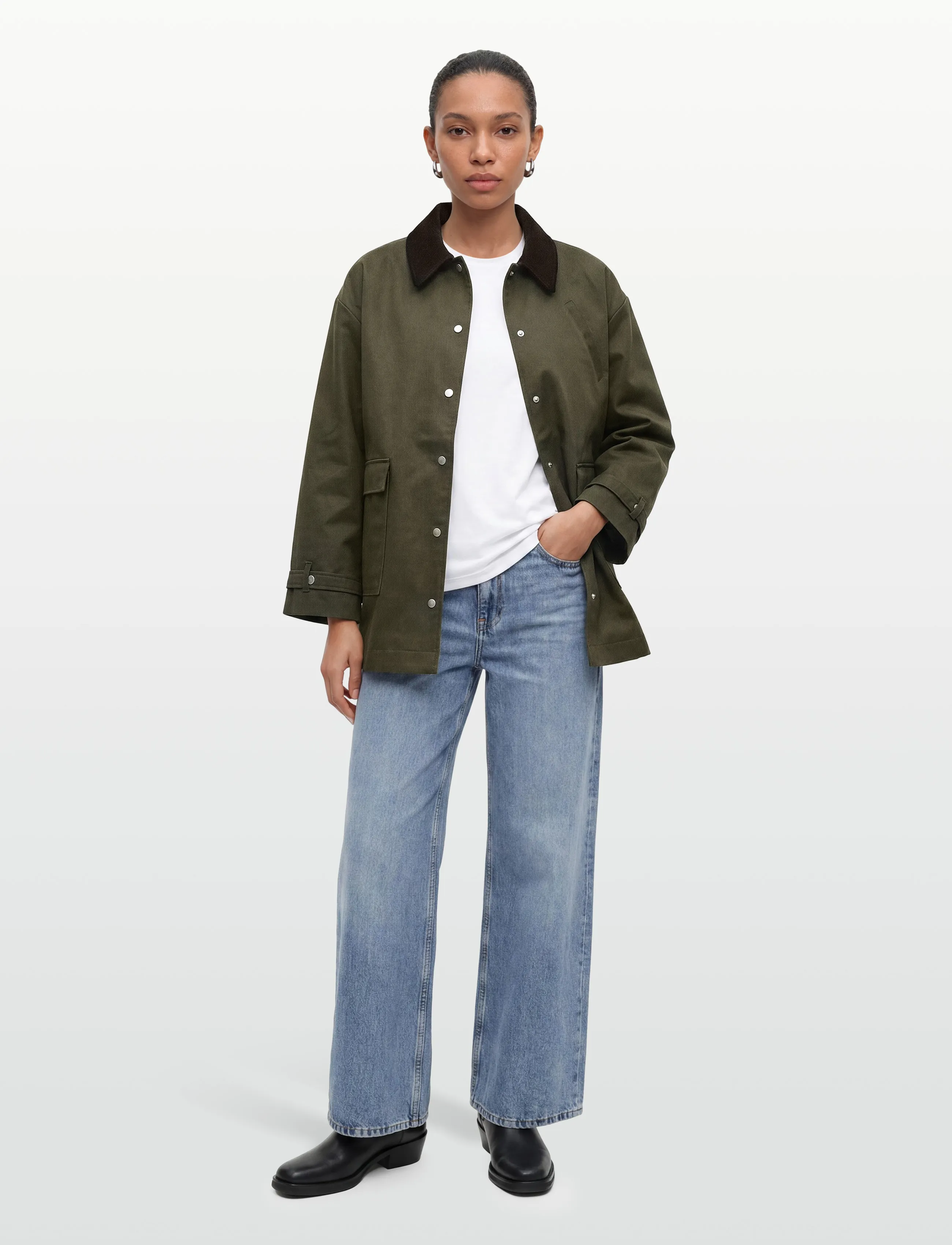 Planet Nusa Lodge1 Coat, XXL, Sport Jackets, Khakigrün - Casual Frauen