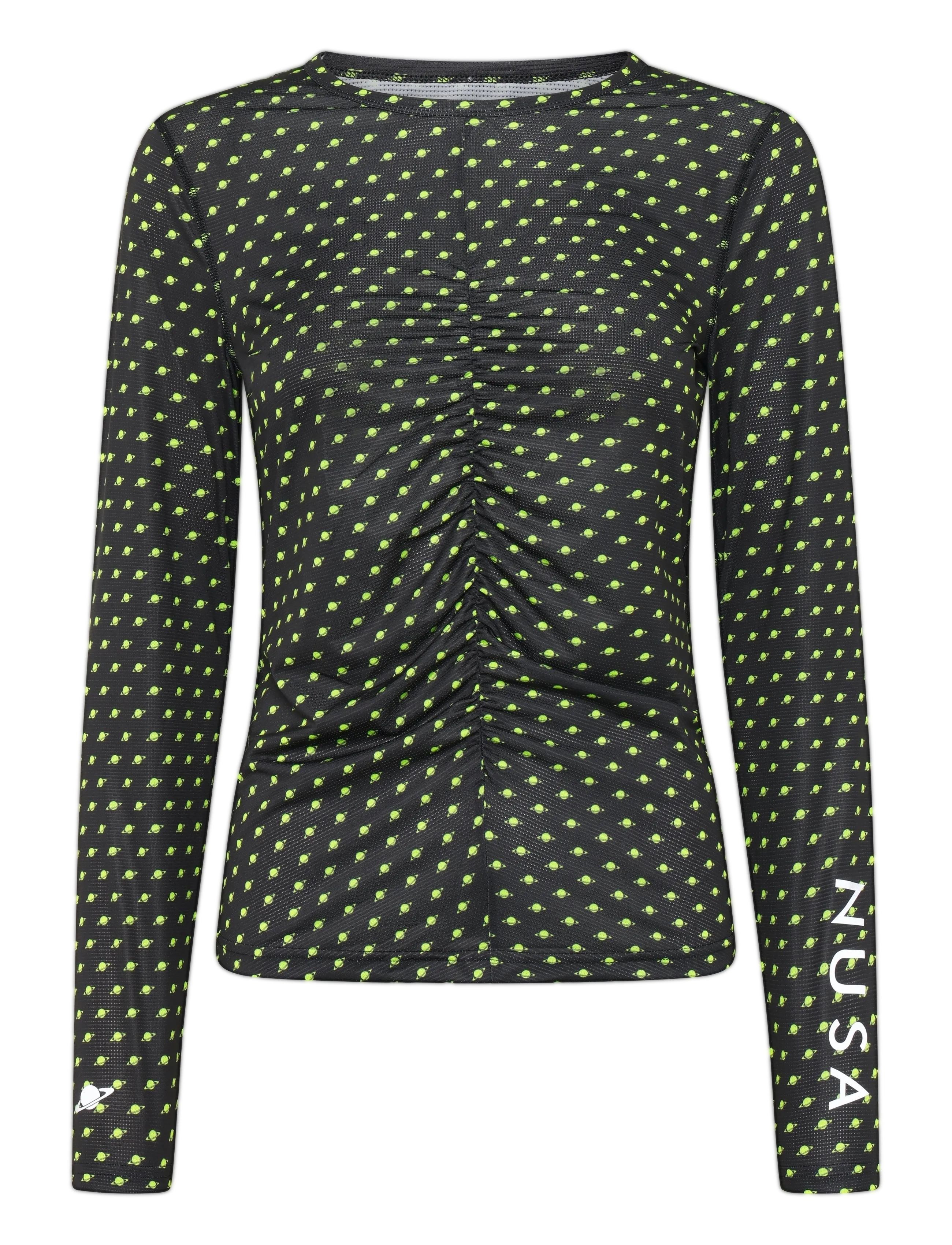 Planet Nusa LS2 Air Long Sleeve - Oberteile & T-Shirts - BLACK/NEON PLANETS / black