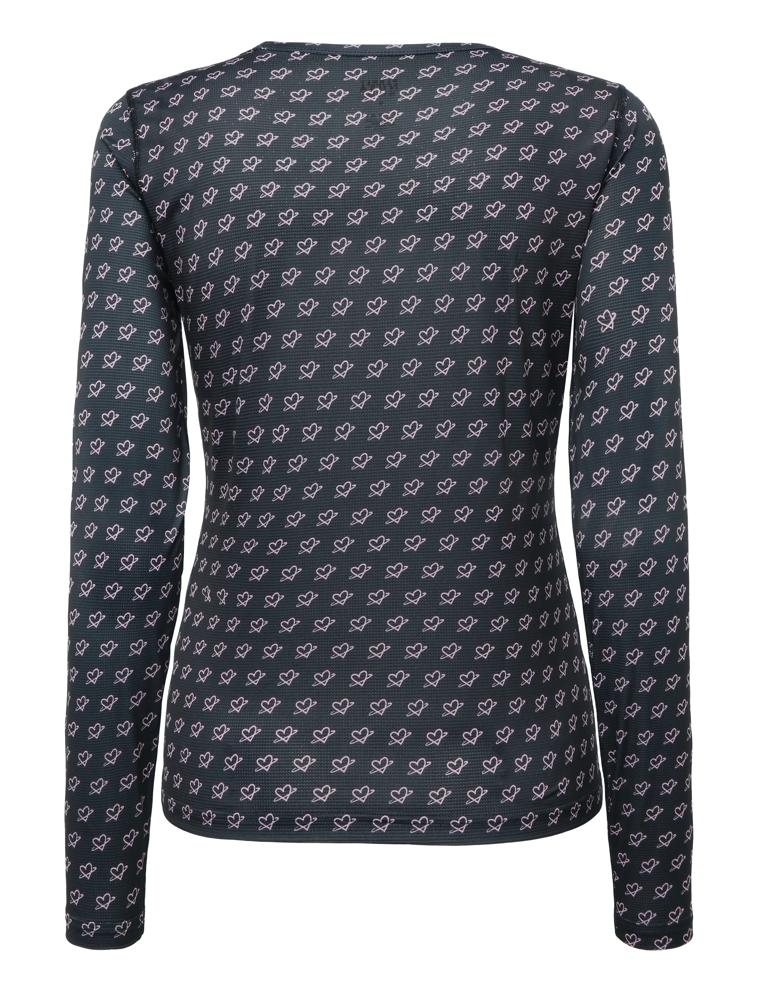 Planet Nusa - LS2 Air Long Sleeve - langærmede overdele - black/pink hearts - 2