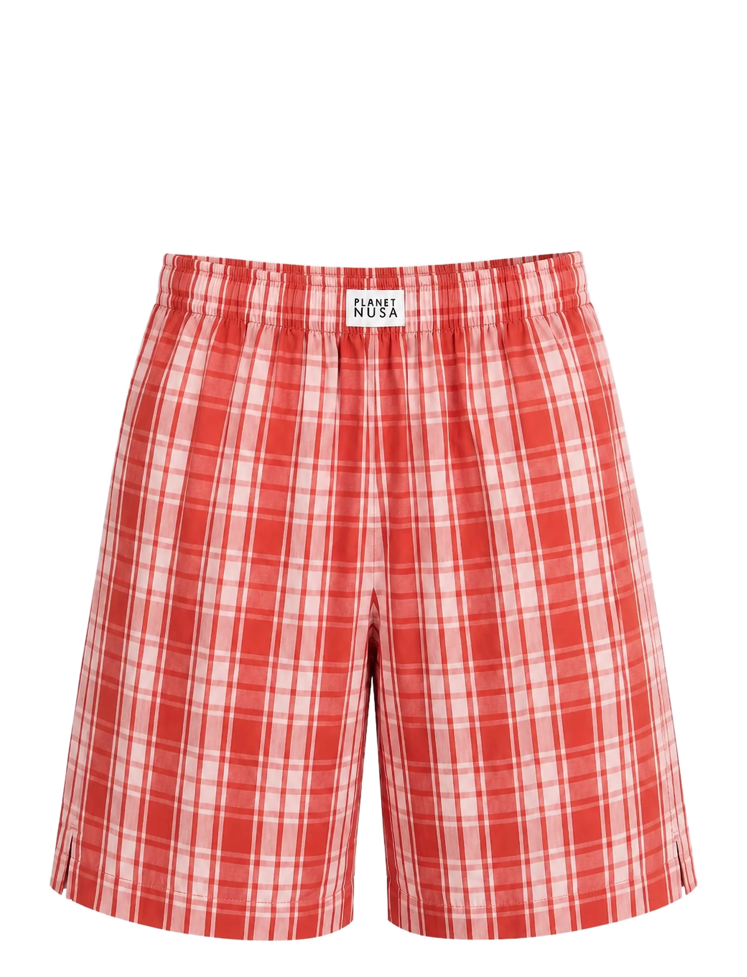 Planet Nusa Milan1 Shorts Long - Nayta Kaikki - ORANGE SPICE CHECK / orange