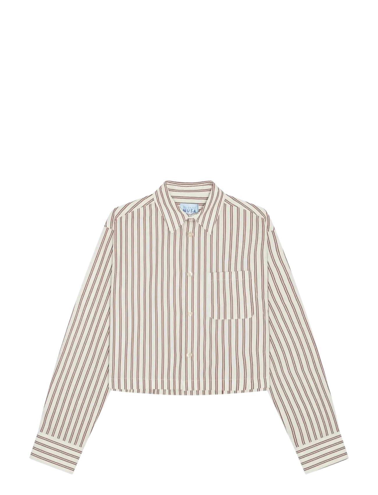 Planet Nusa Nara1 Shirt - Skjorter - SAND/BERRY RED / cream