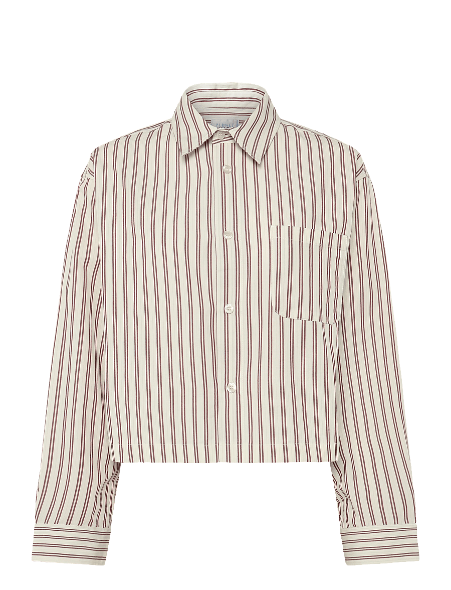 Planet Nusa - Nara1 Shirt - alussärgid ja t-särgid - sand/berry red - 1