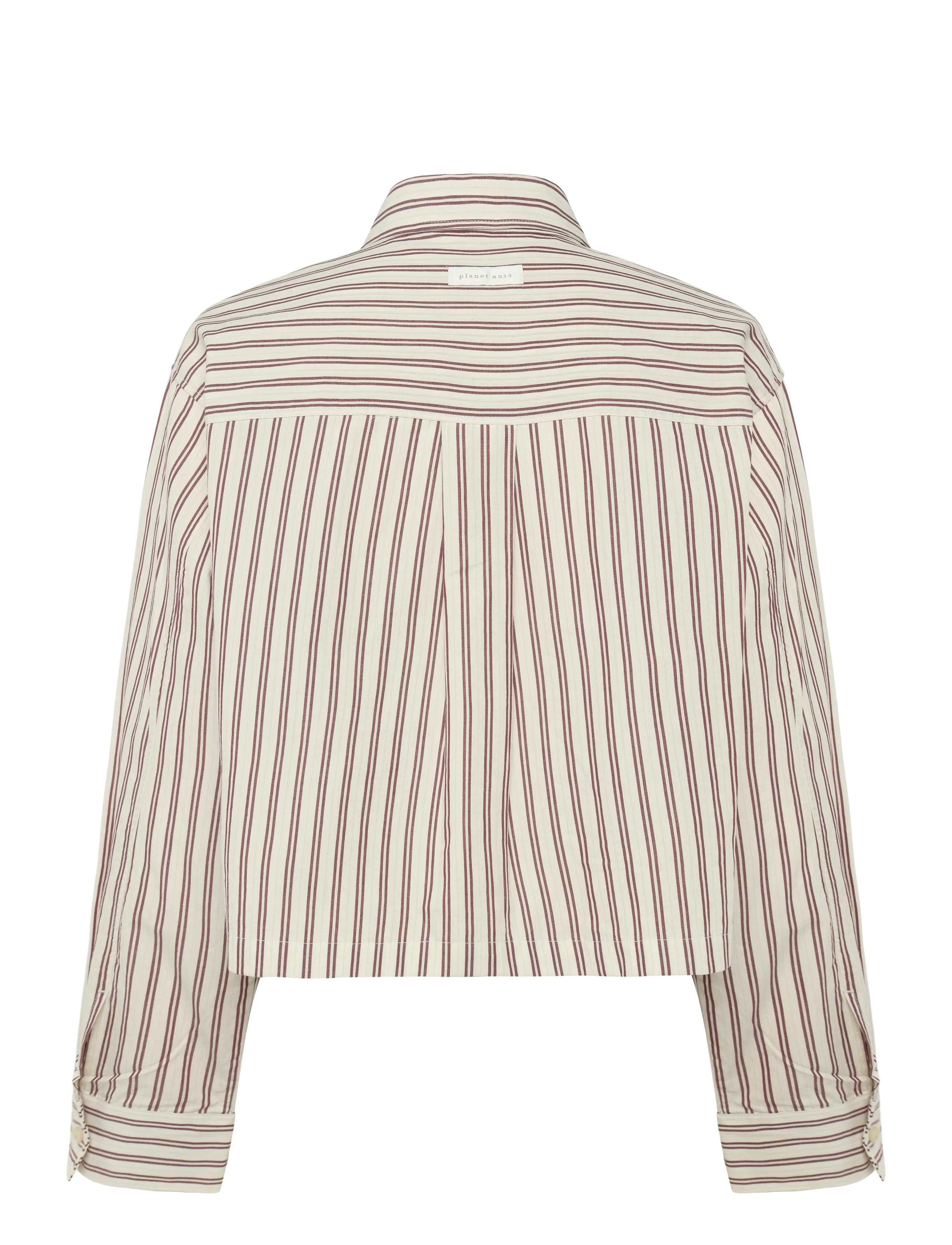 Planet Nusa - Nara1 Shirt - langærmede skjorter - sand/berry red - 2