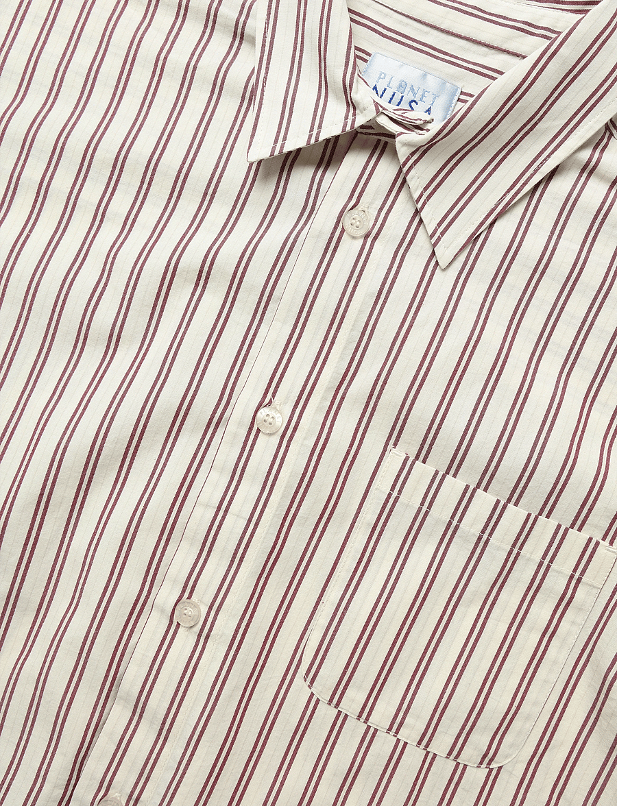 Planet Nusa - Nara1 Shirt - alussärgid ja t-särgid - sand/berry red - 5