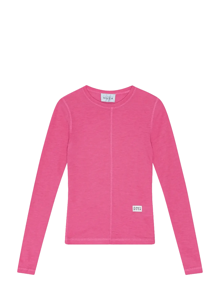 Planet Nusa - Offpiste1 Wool Crewneck - underställströjor - bubblegum pink - 0