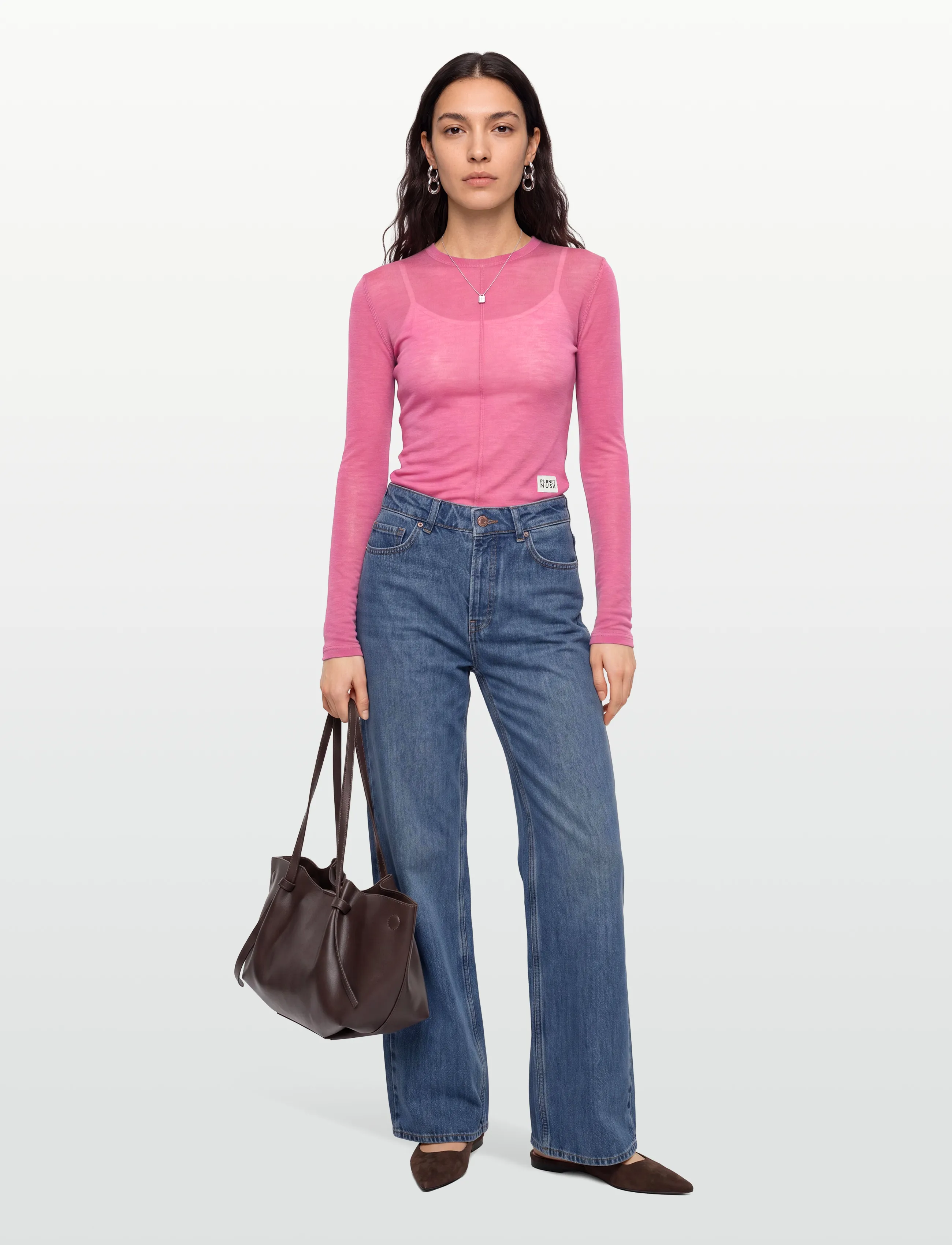 Planet Nusa - Offpiste1 Wool Crewneck - jacken & mäntel - bubblegum pink - 0
