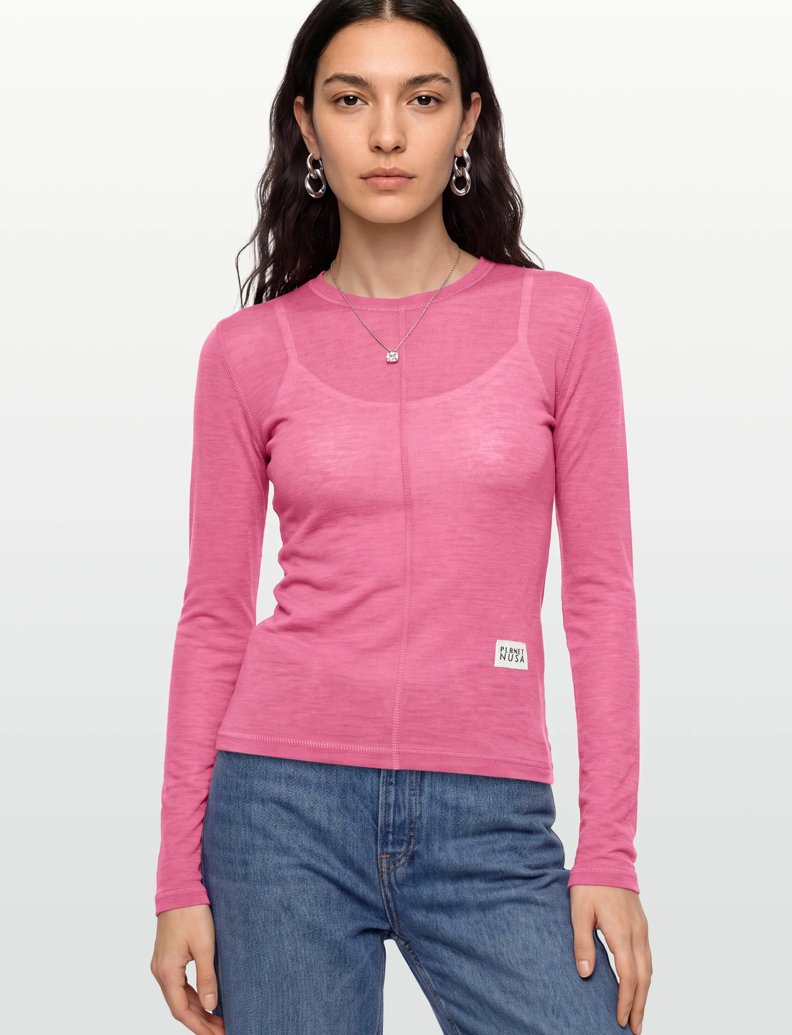 Planet Nusa - Offpiste1 Wool Crewneck - jacken & mäntel - bubblegum pink - 3