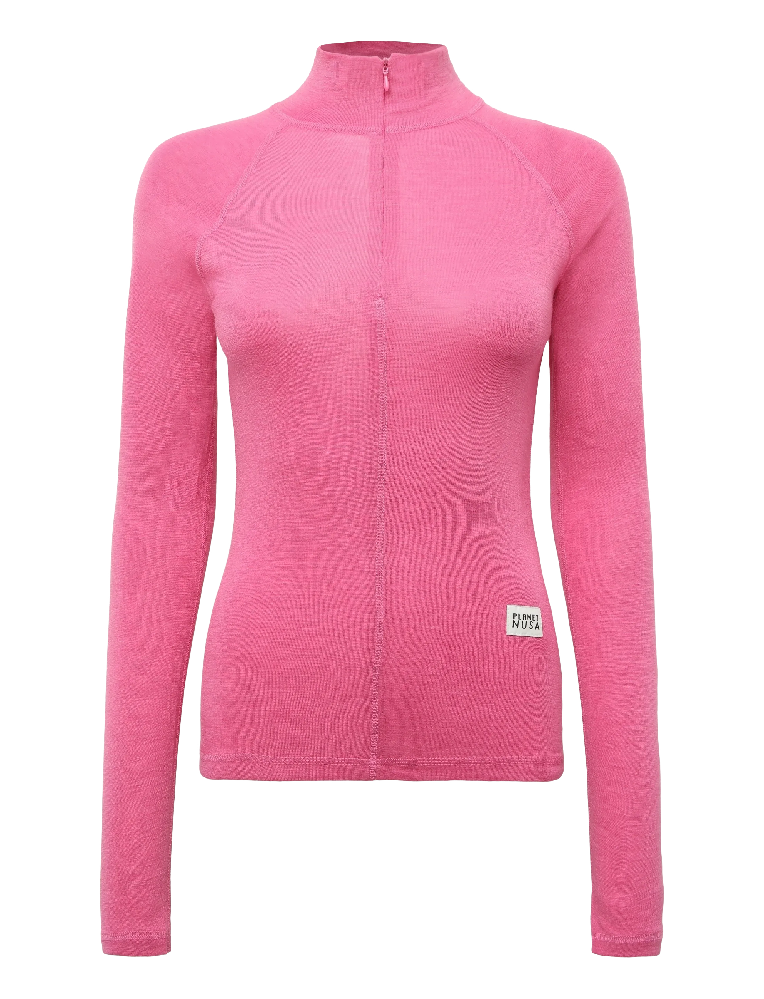 Planet Nusa Offpiste1 Wool Long Sleeve, S, Sport Base Layers, Rosa - Layer Oberteile, Frauen