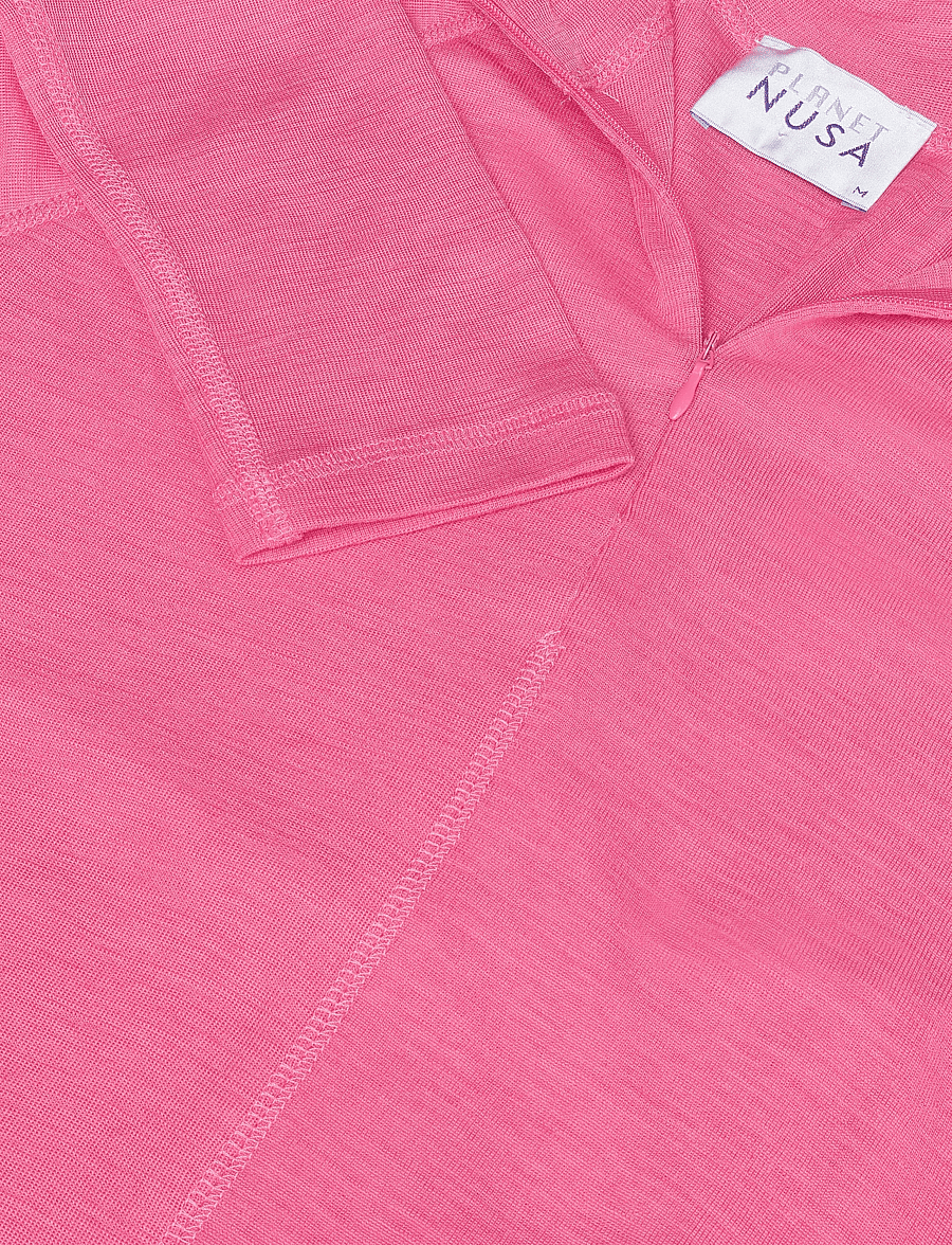 Planet Nusa - Offpiste1 Wool Long Sleeve - aluskihina kantavad alussärgid - bubblegum pink - 2
