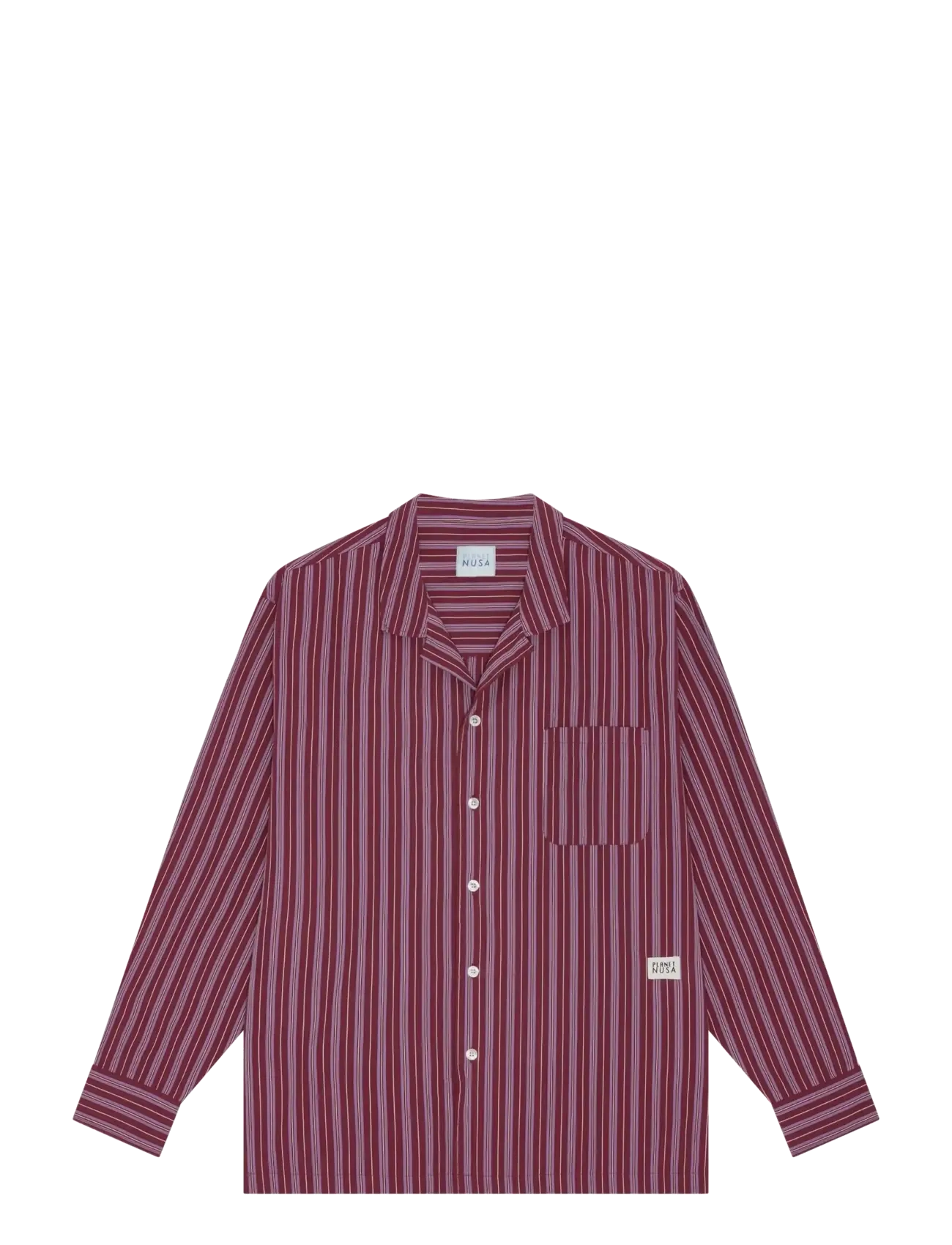 Planet Nusa Out & About1 Shirt - Skjorter - PURPLE/RED STRIPE / burgundy