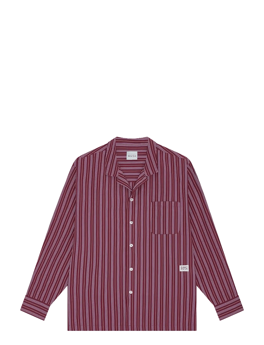 Planet Nusa - Out & About1 Shirt - purple/red stripe - 0