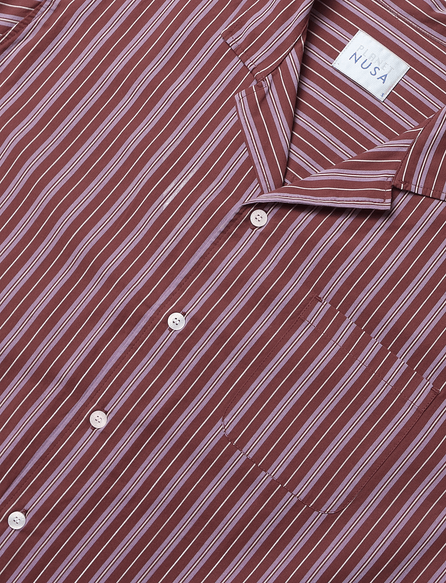 Planet Nusa - Out & About1 Shirt - alussärgid ja t-särgid - purple/red stripe - 2