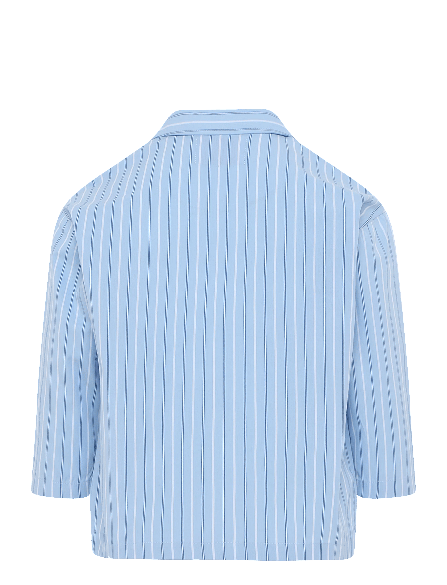 Planet Nusa - Out & About1 Shirt Junior - pikkade varrukatega särgid - clean blue stripes - 1
